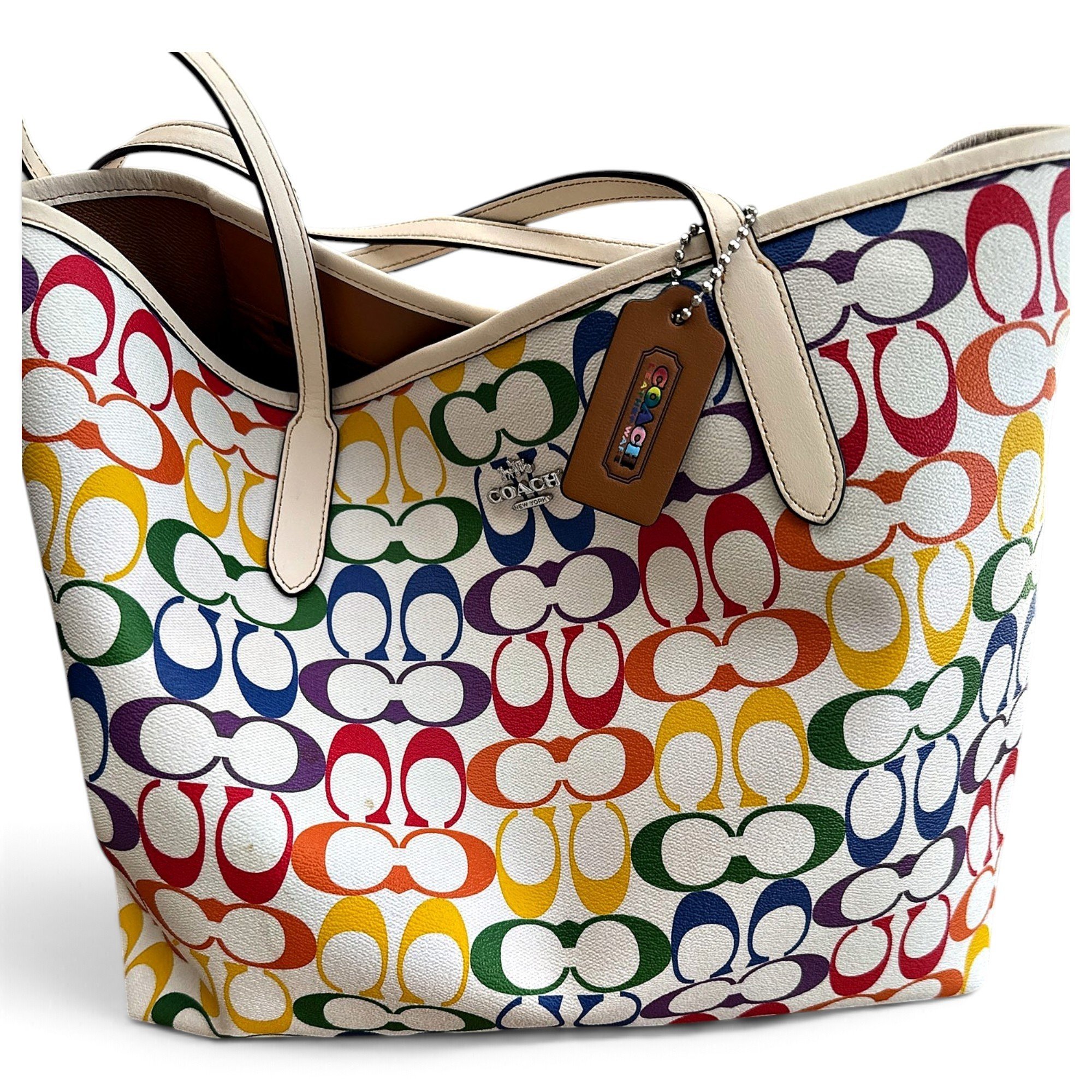 CITY ZIP TOTE leather tote