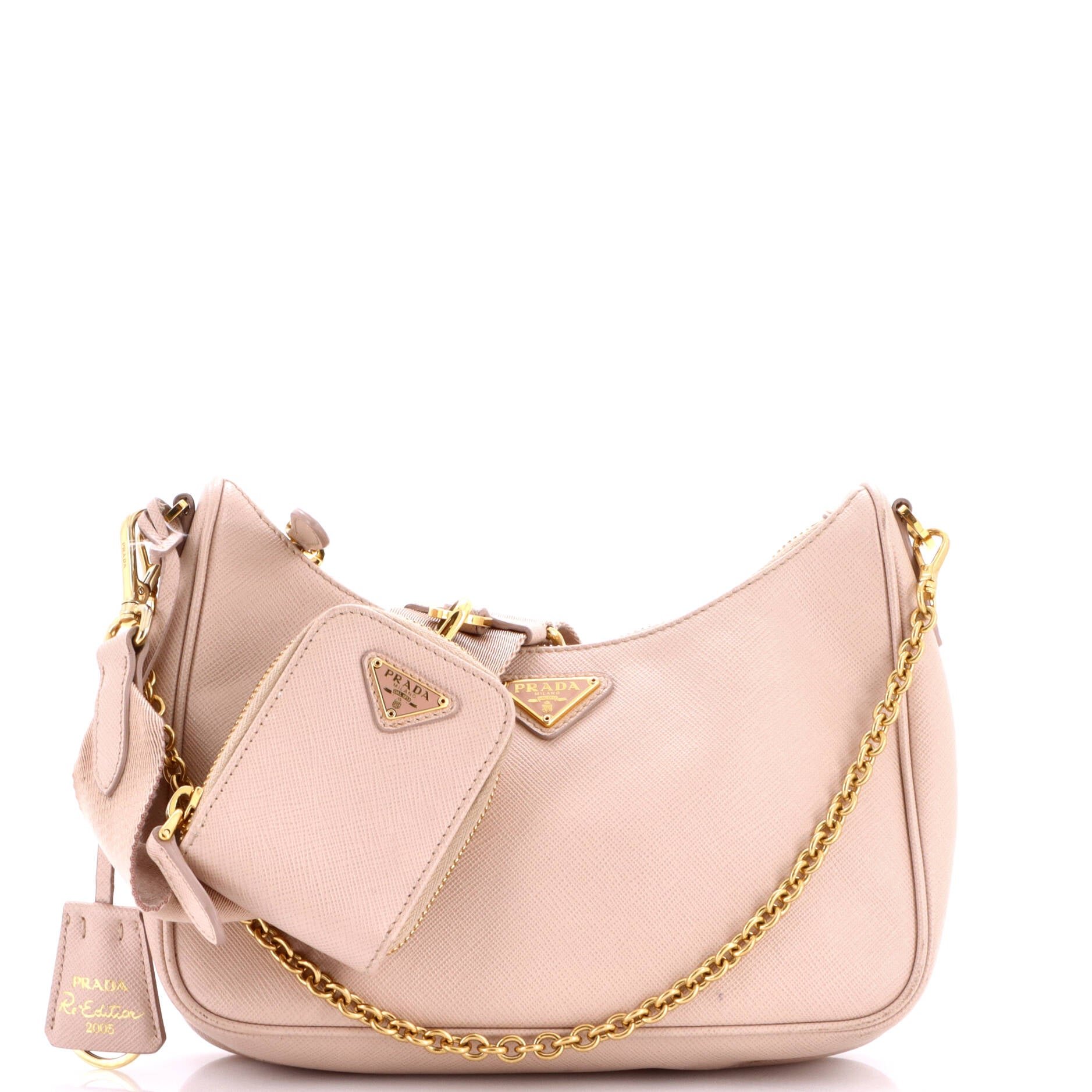 Re-Edition 2005 Shoulder Bag Saffiano Leather Small