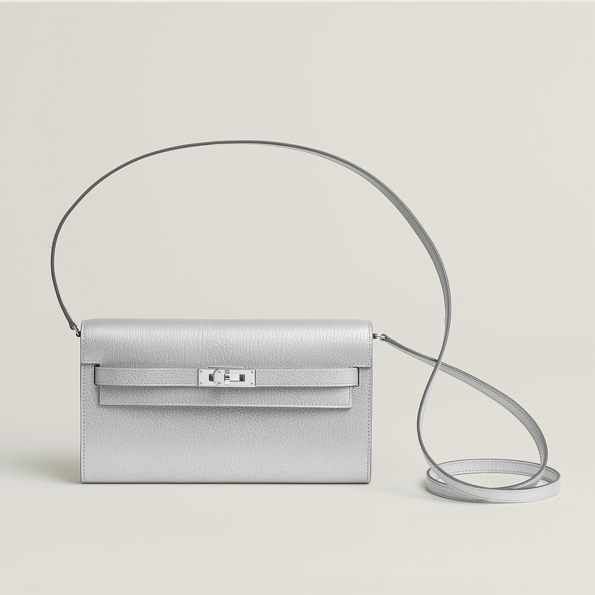 Silver Kelly Classique to Go Wallet