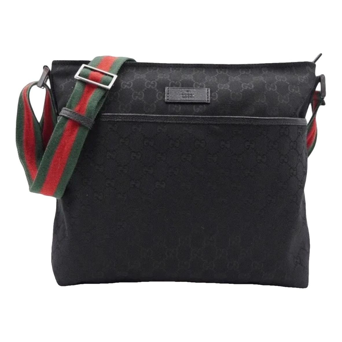 Ophidia Compartment Messenger leather crossbody bag