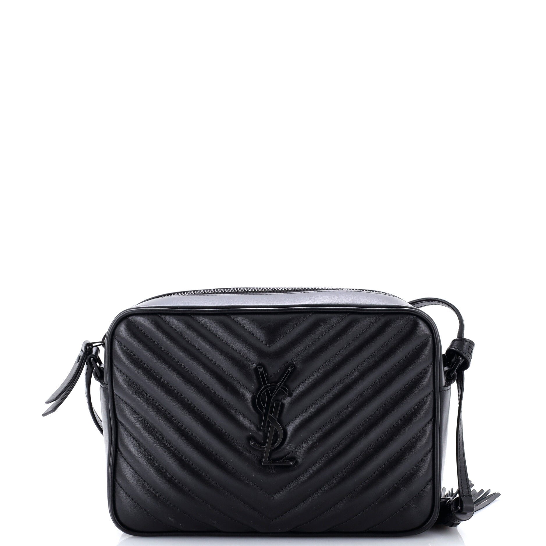 Lou Camera Bag Matelasse Chevron Leather Small