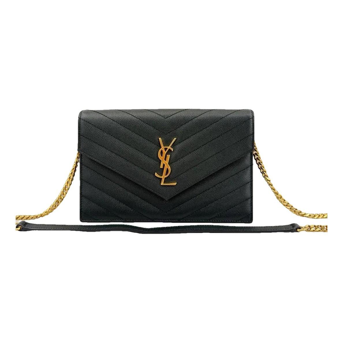 Portefeuille enveloppe leather crossbody bag