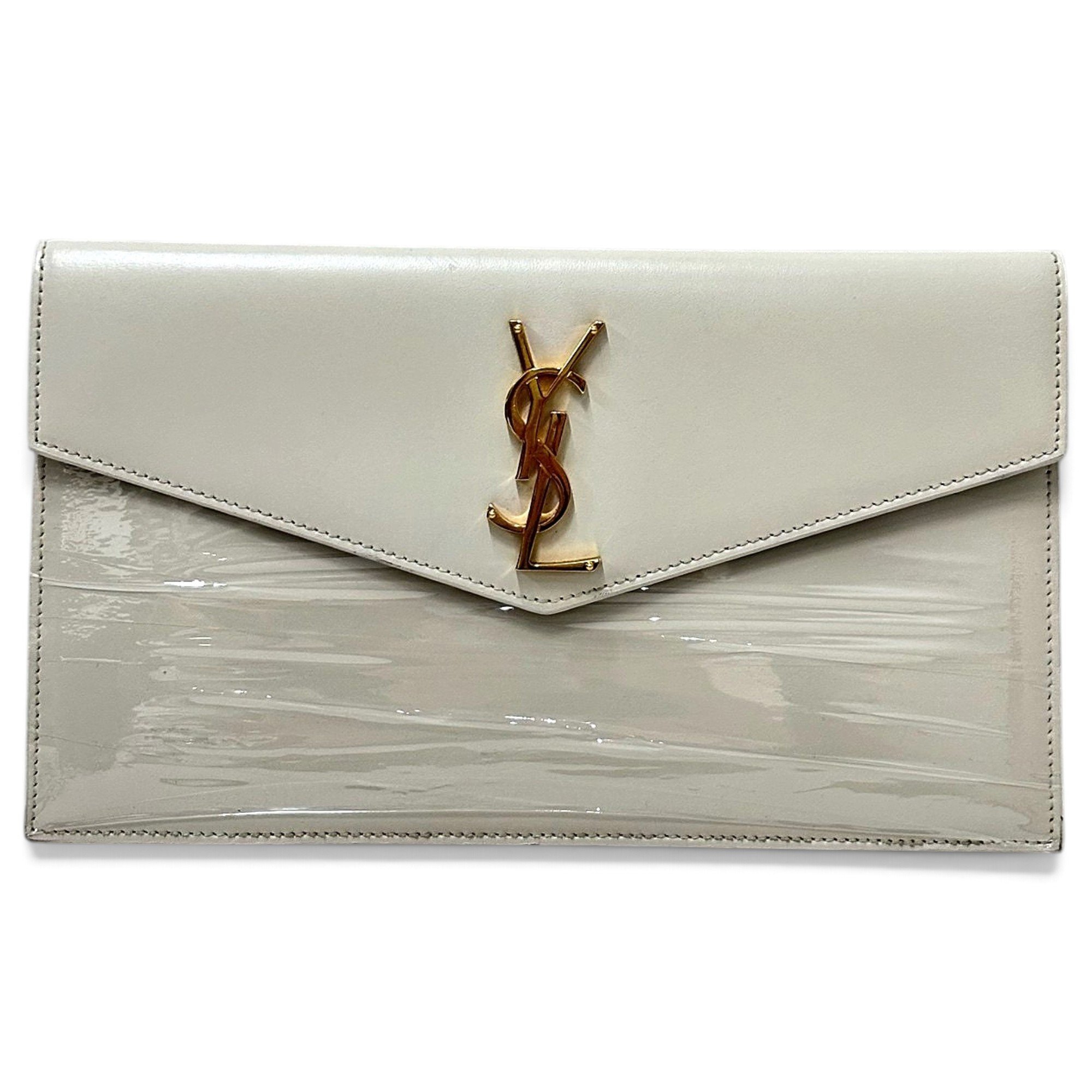Uptown leather clutch bag