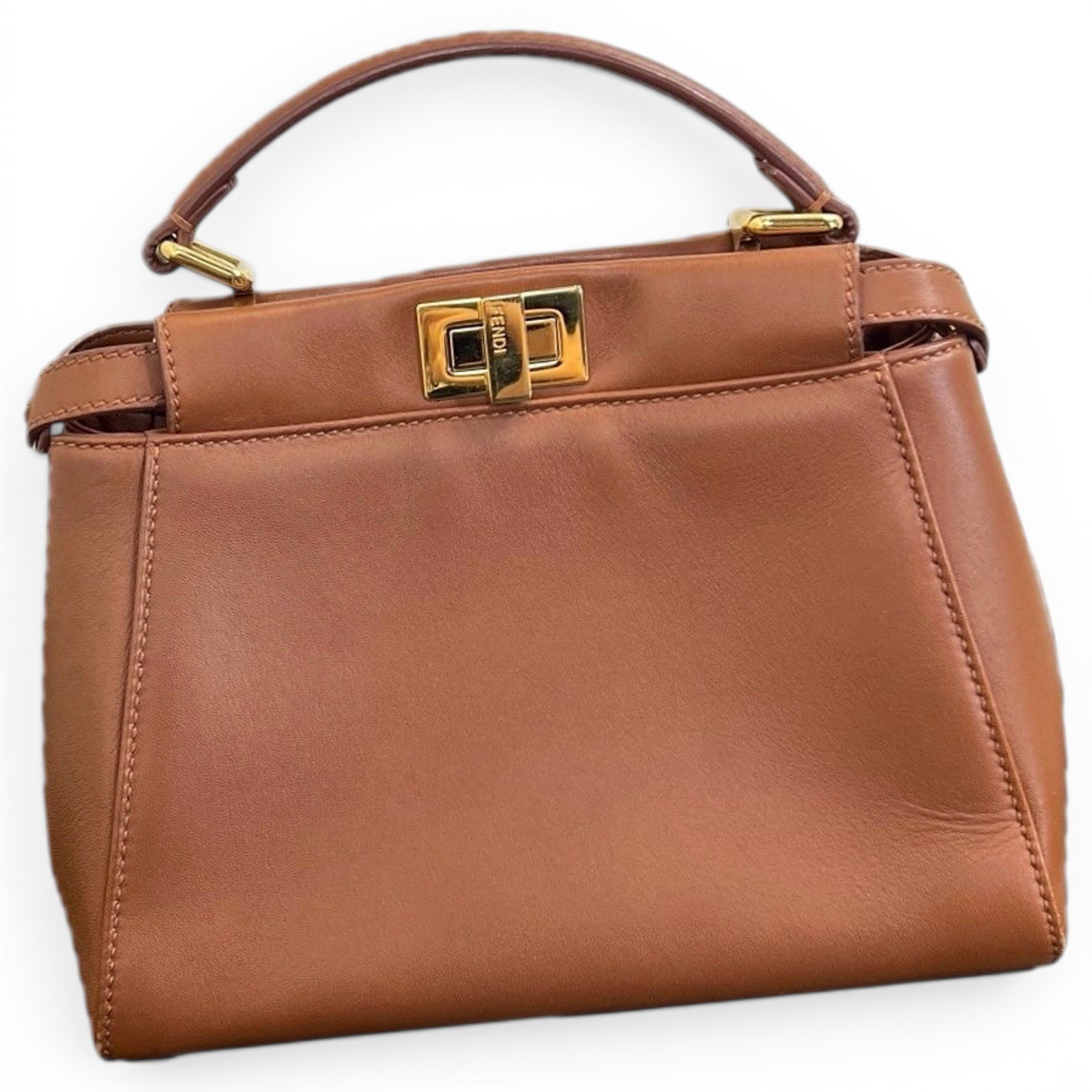 Peekaboo leather handbag