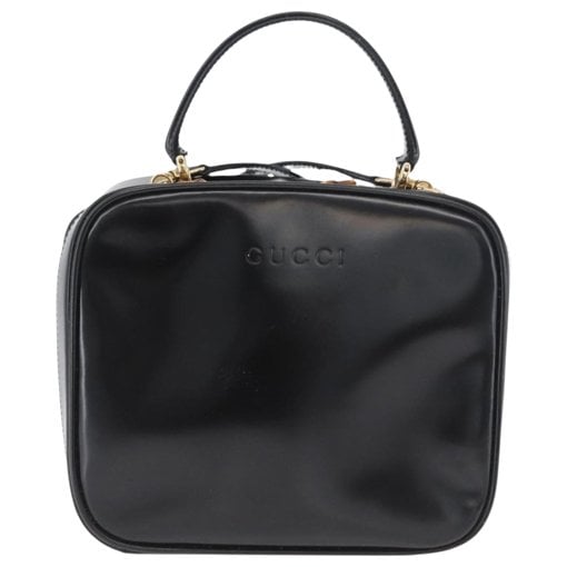 Bamboo patent leather handbag