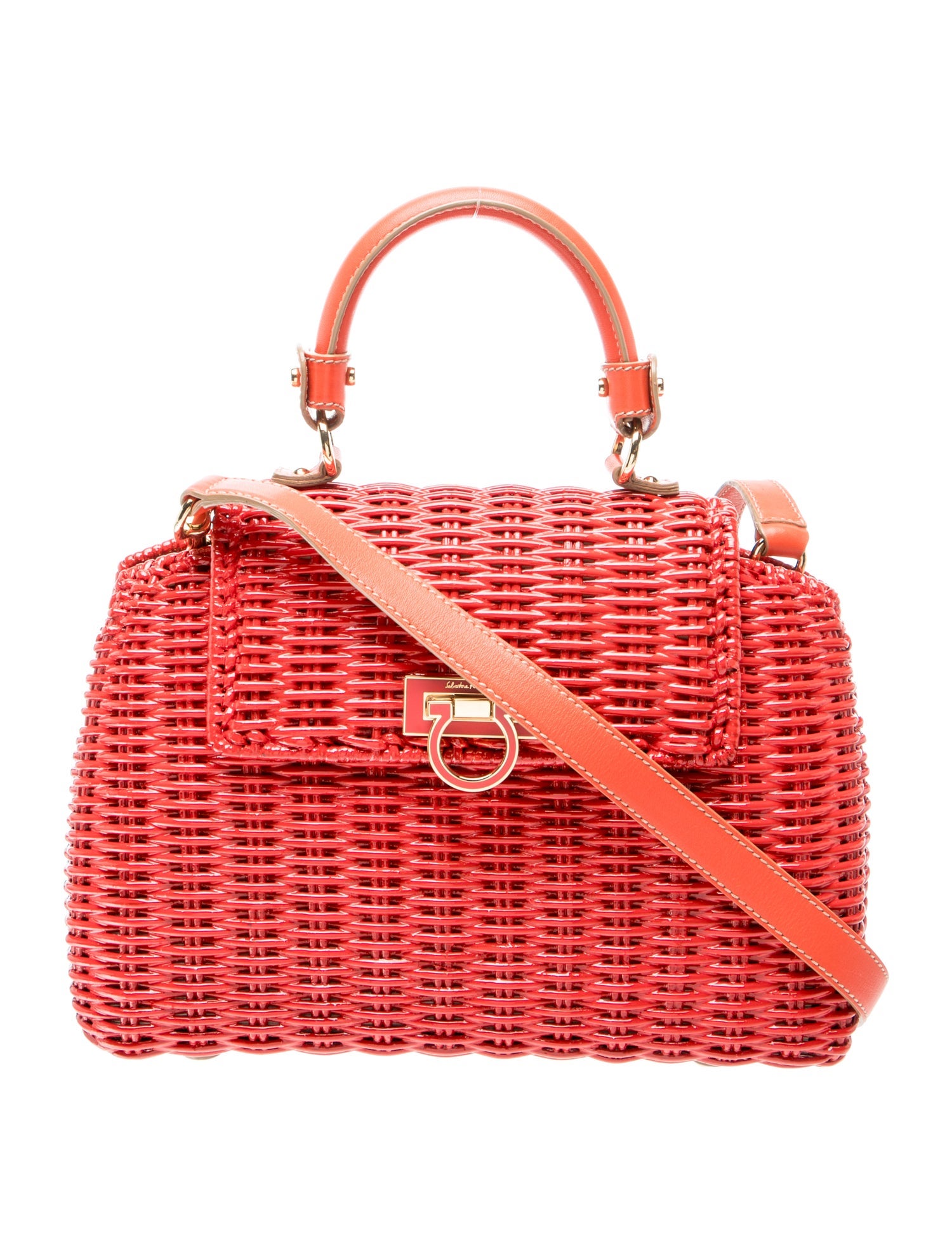 Raffia Top Handle Bag