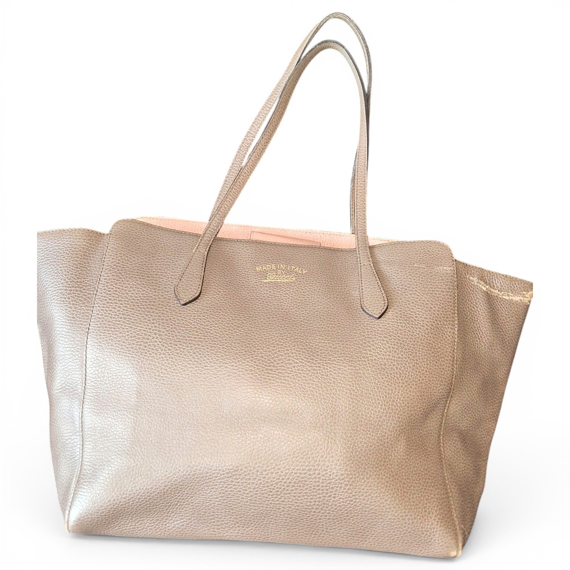 Swing leather tote