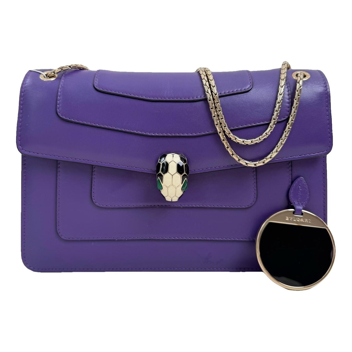 Serpenti leather handbag