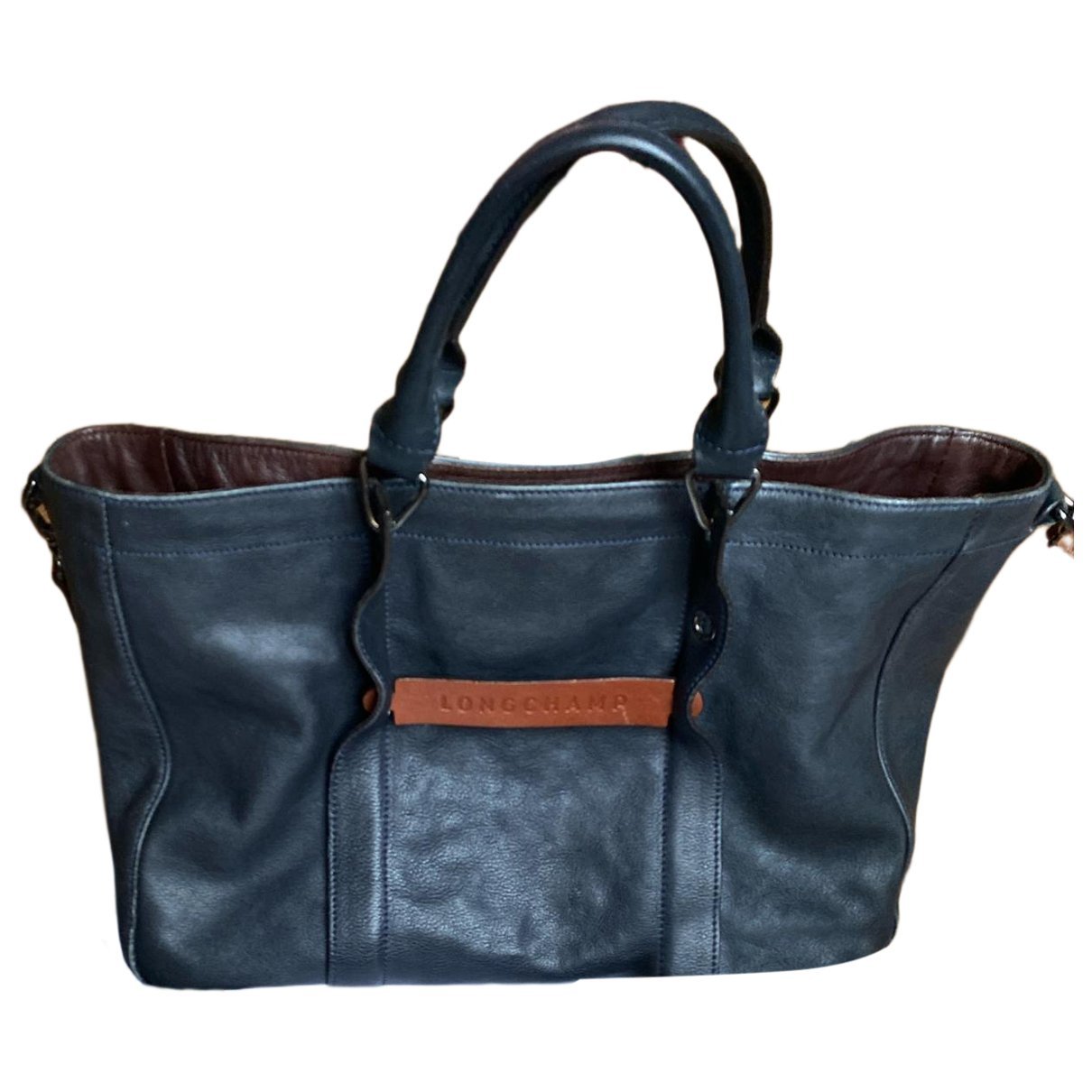 3D leather handbag