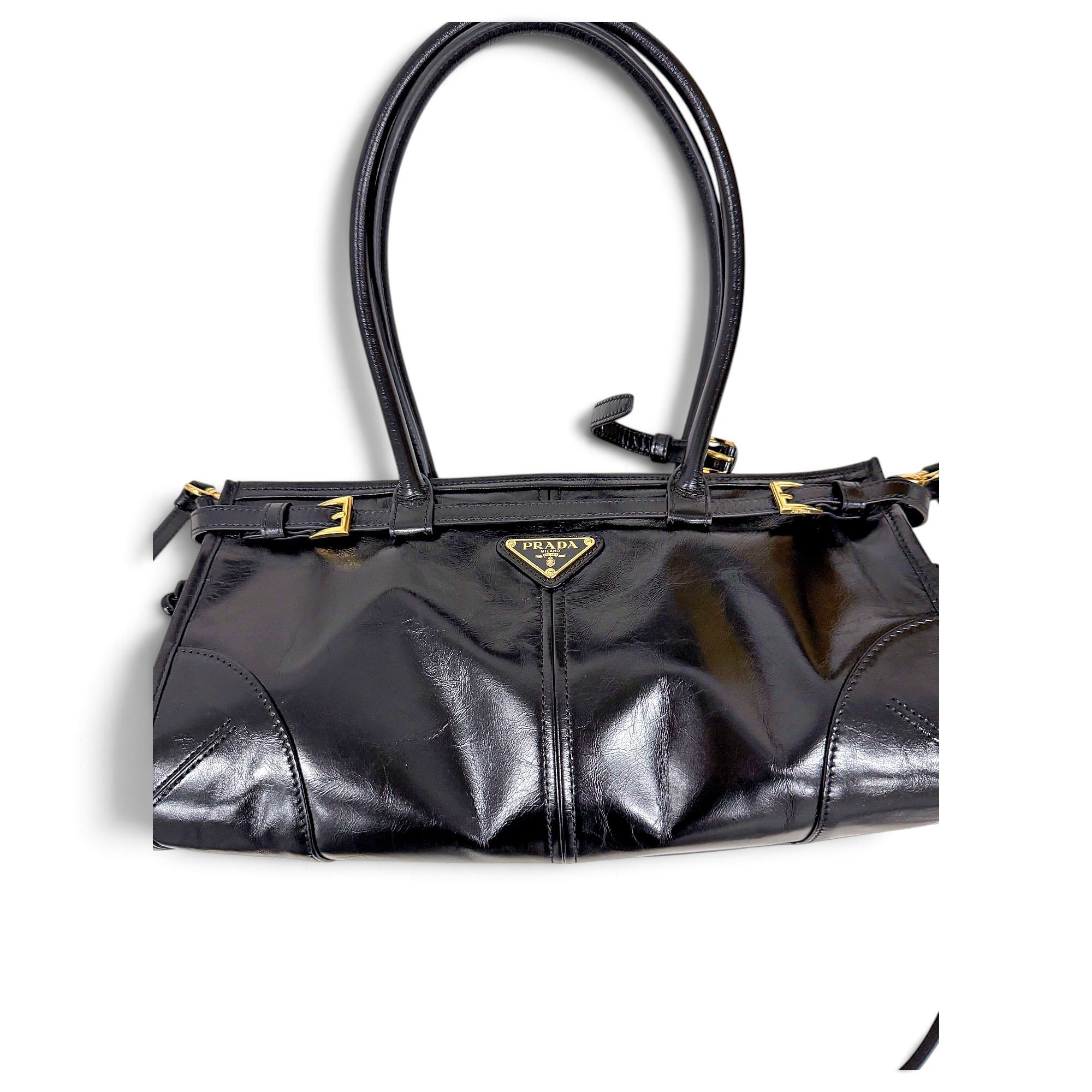 Prada Bonnie leather handbag
