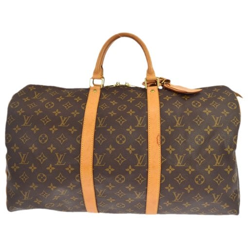 Louis Vuitton Keepall cloth travel bag