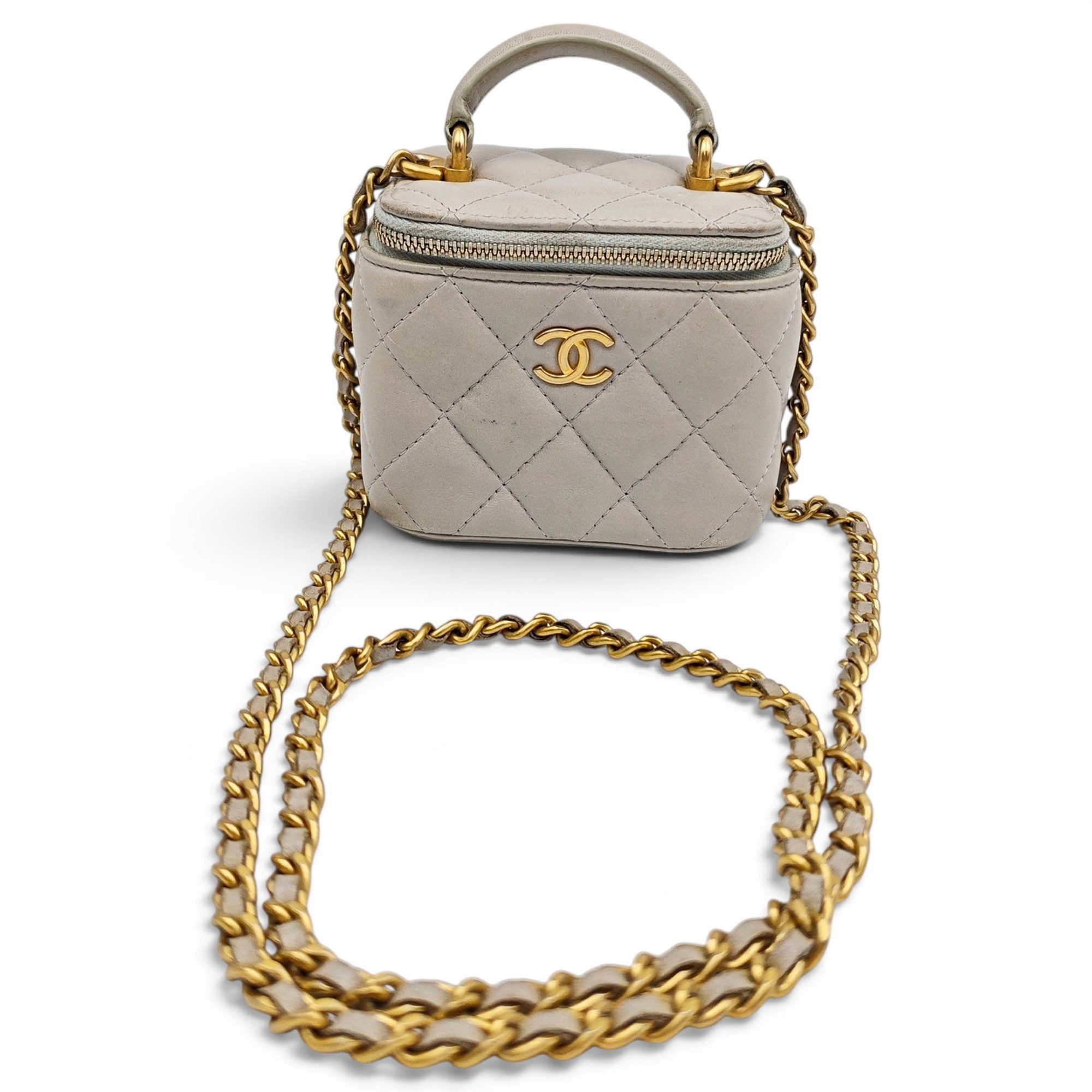 Trendy CC Vanity leather handbag