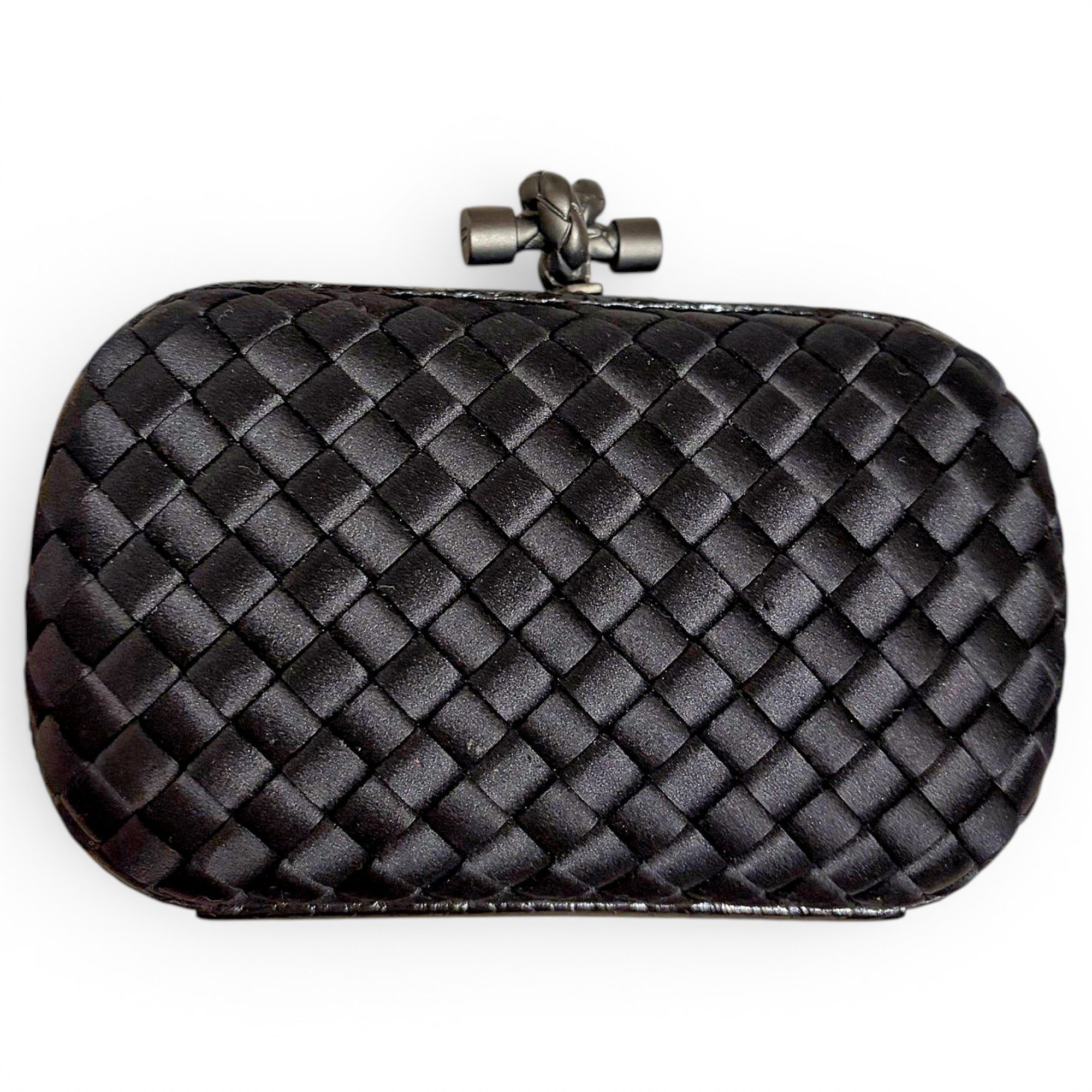Pochette Knot silk clutch bag