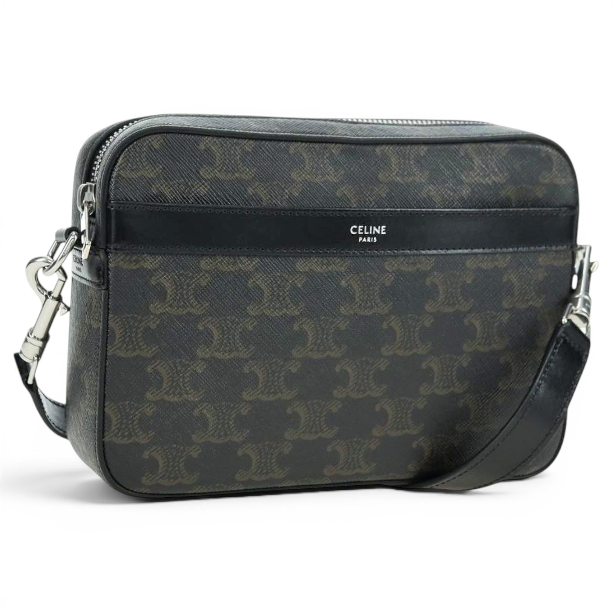 Triomphe leather handbag