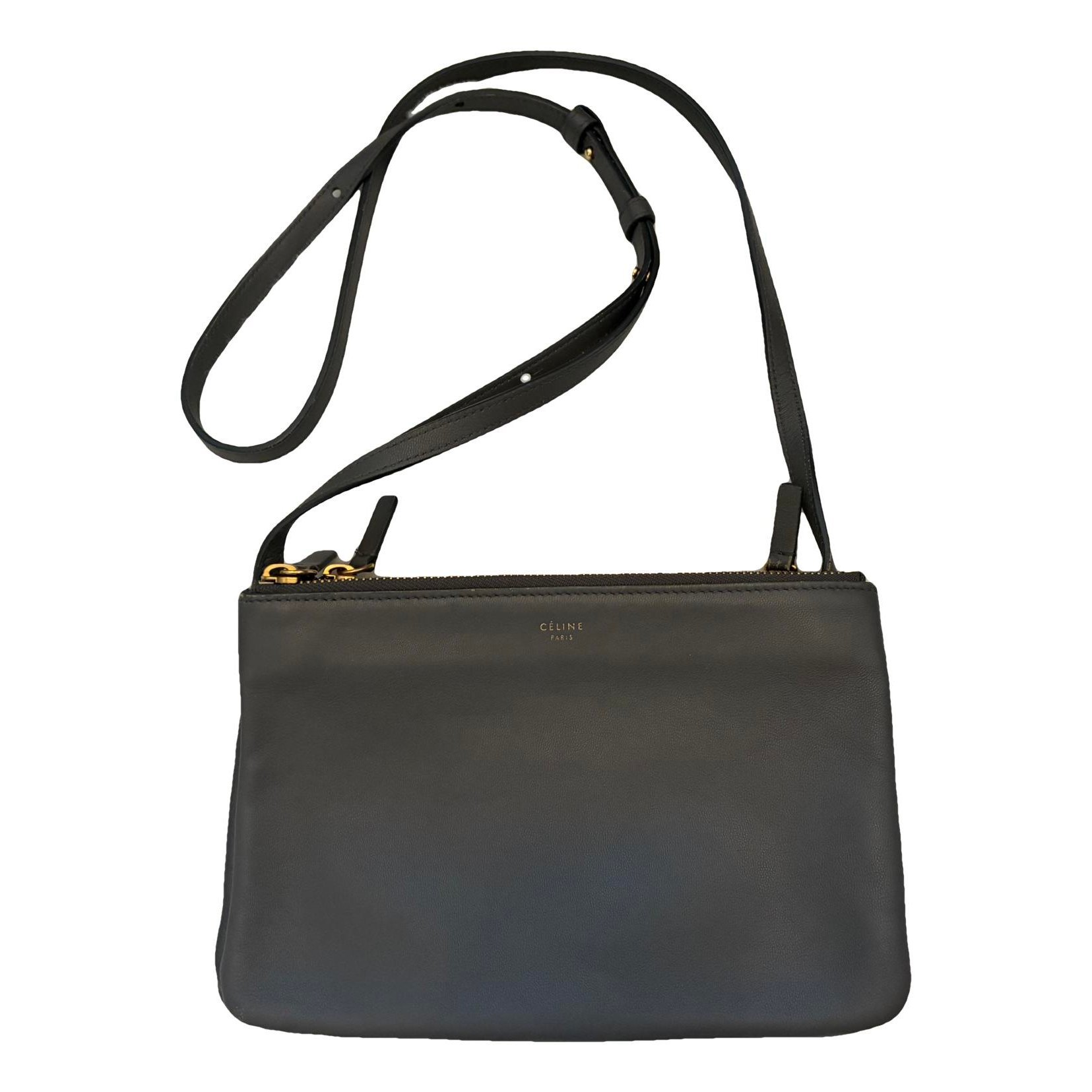 Trio leather crossbody bag