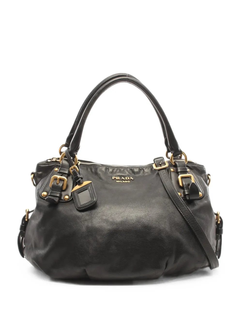 2000s logo-plaque tote bag