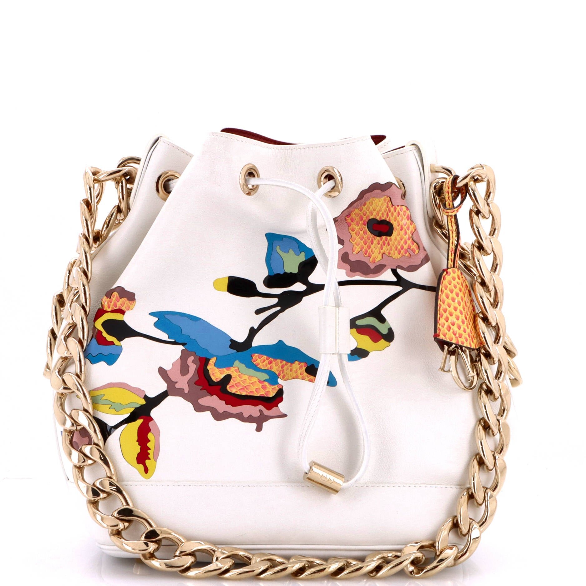Paradise Bubble Bag Leather with Snakeskin