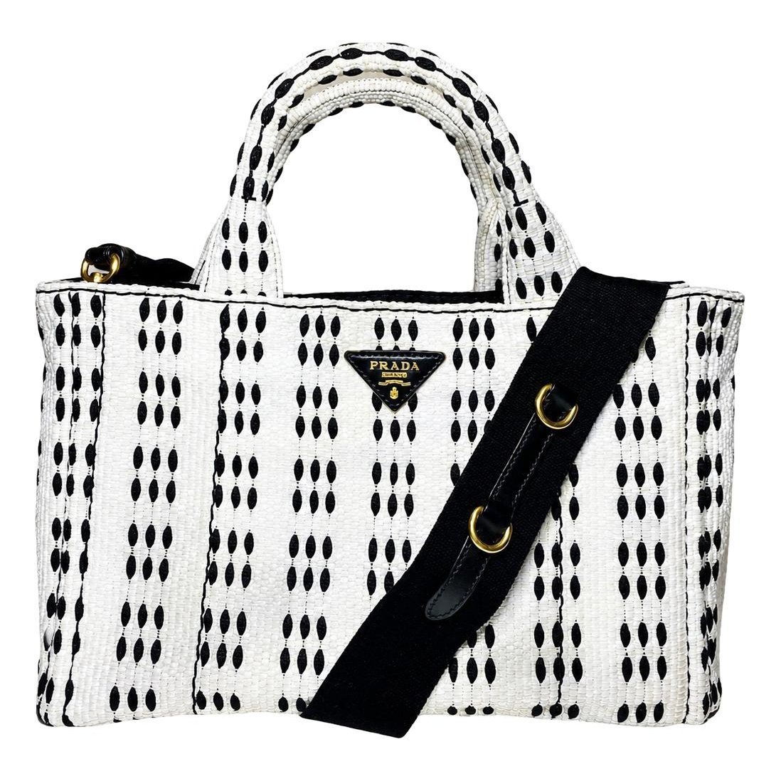 Madras cloth crossbody bag