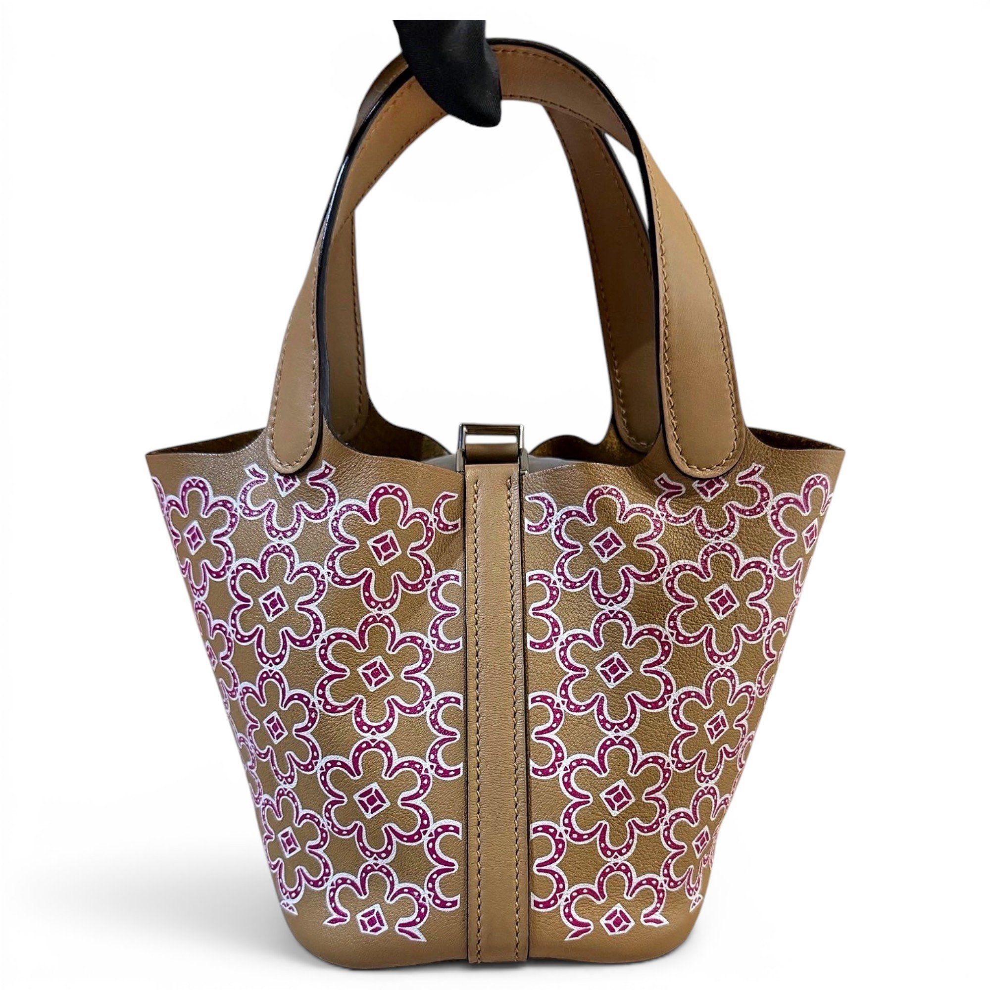 Picotin leather handbag