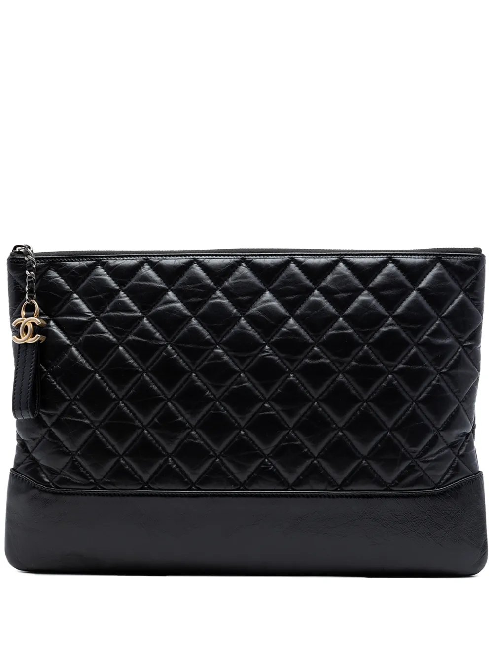 2018-2019 Large Aged Calfskin Gabrielle O Case clutch bag