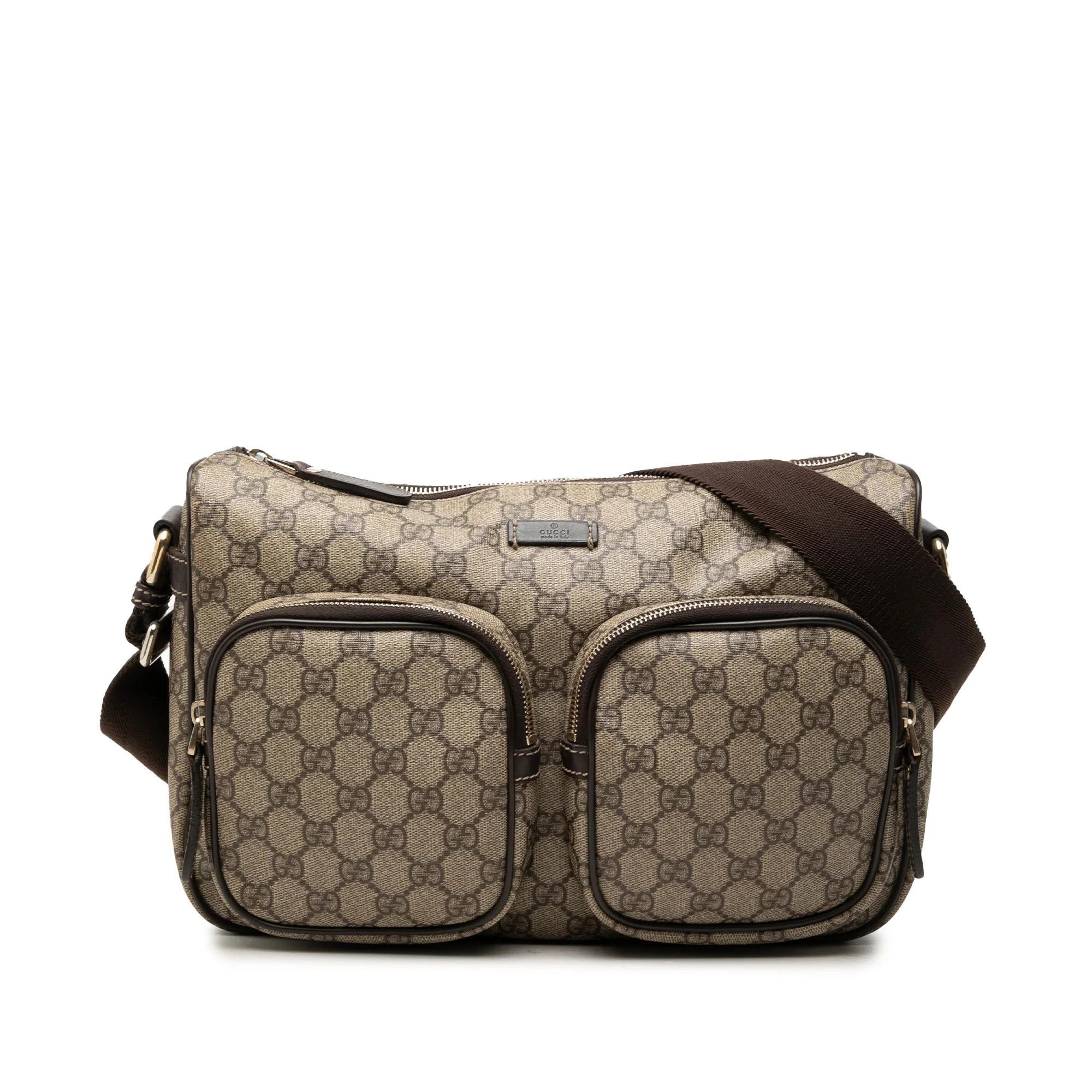 Gucci B leather crossbody bag