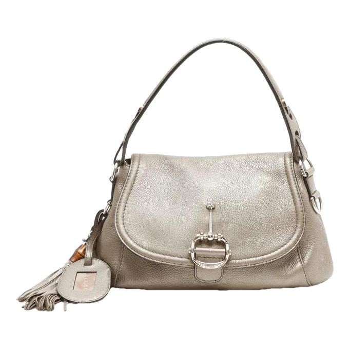 Bamboo leather handbag