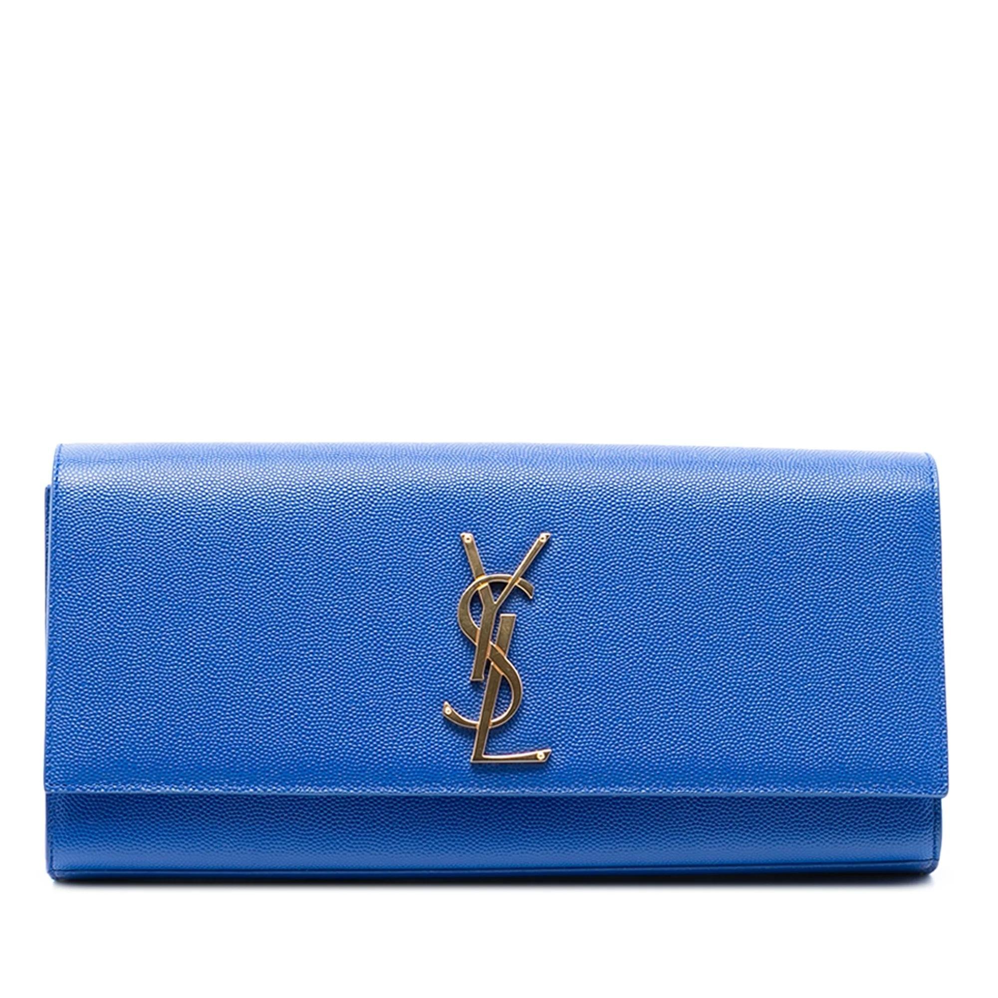 Saint Laurent Cassandre leather clutch bag