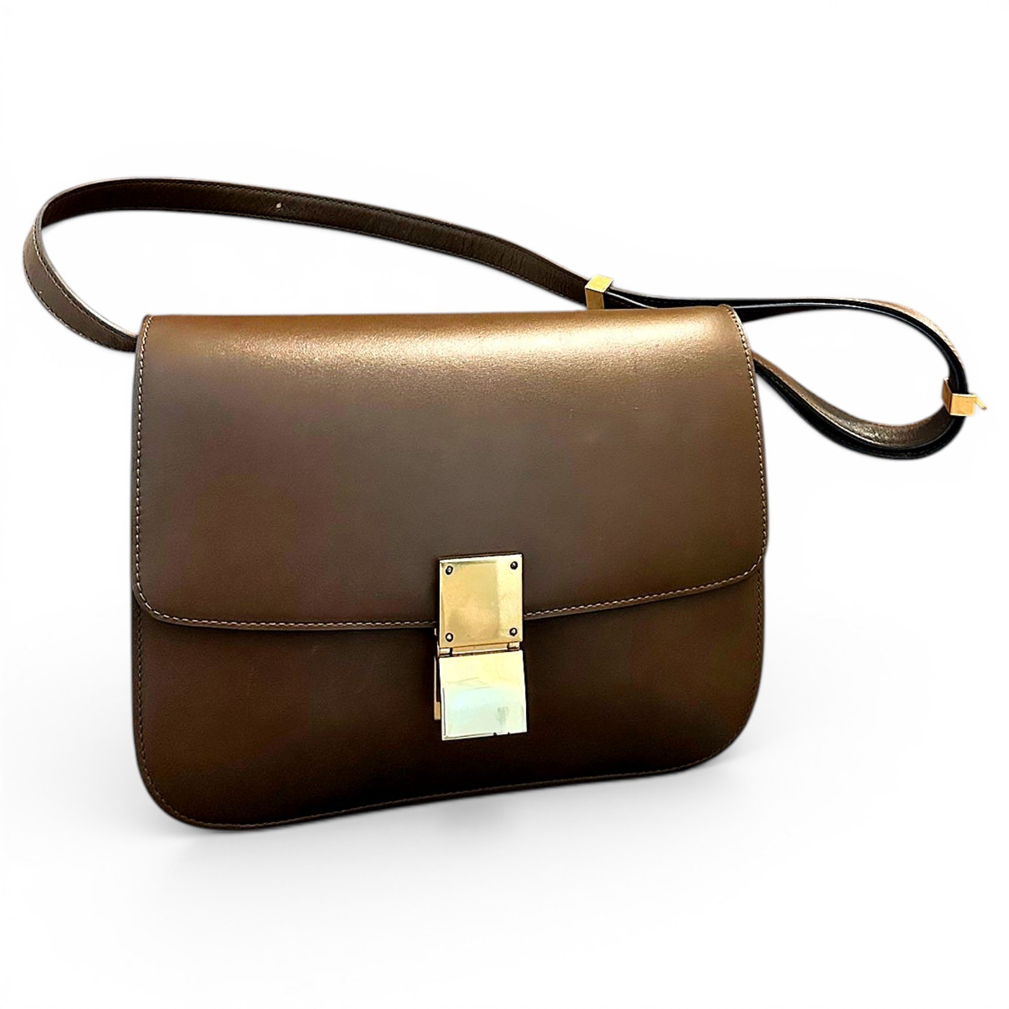 Classic leather crossbody bag