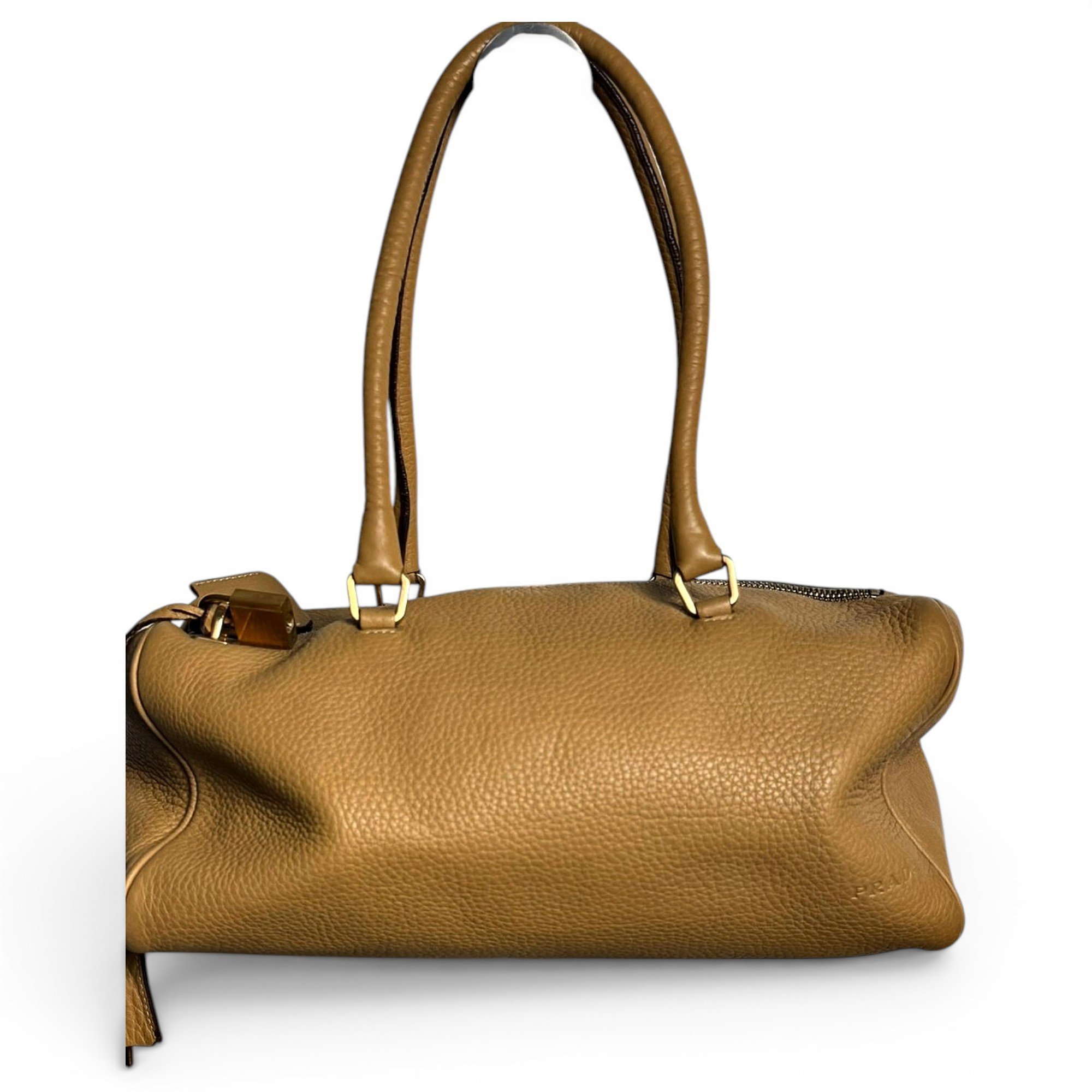 Bowling leather handbag