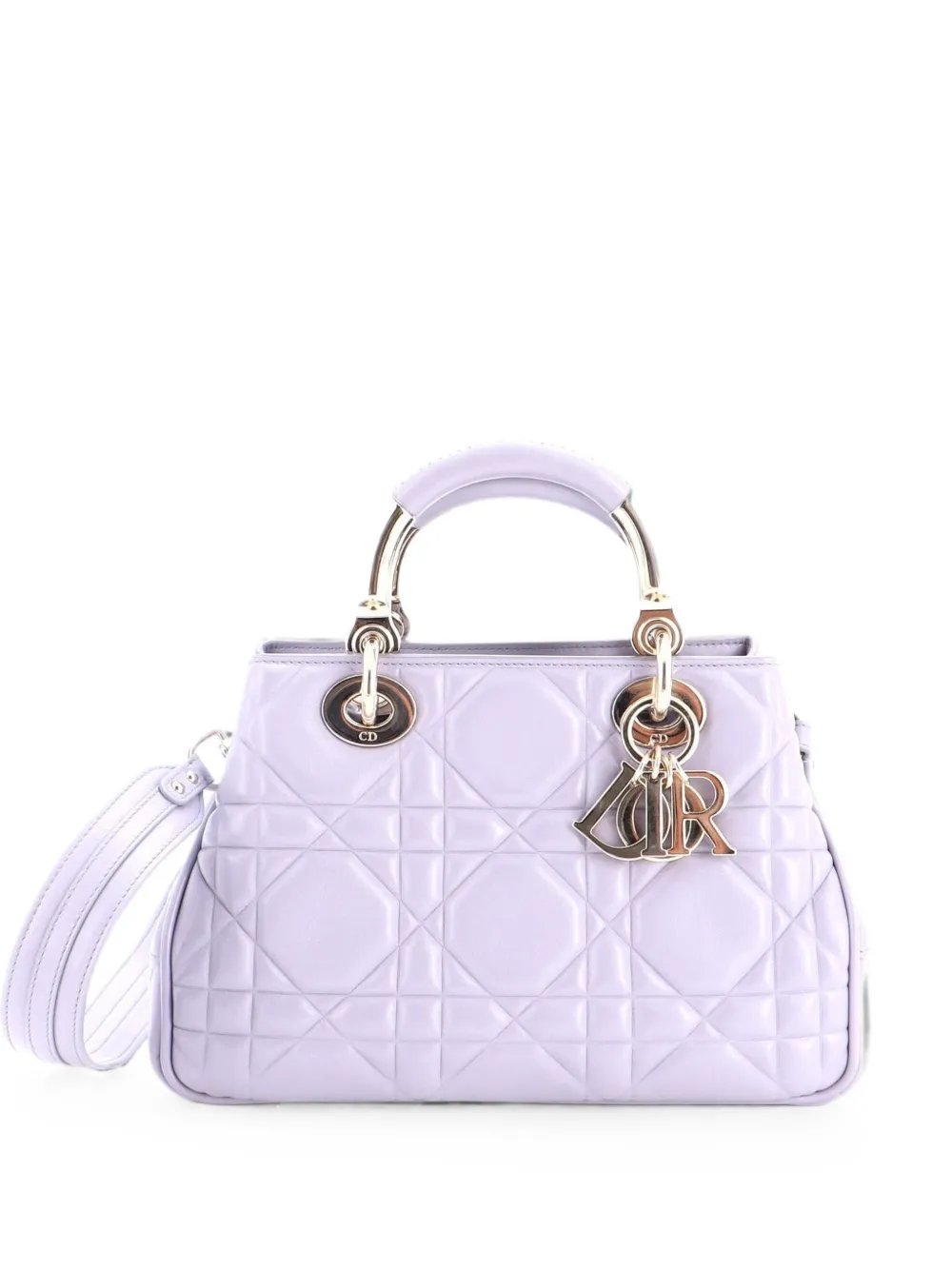 Lady 95.22 Bag Cannage Embossed Leather Small crossbody bag