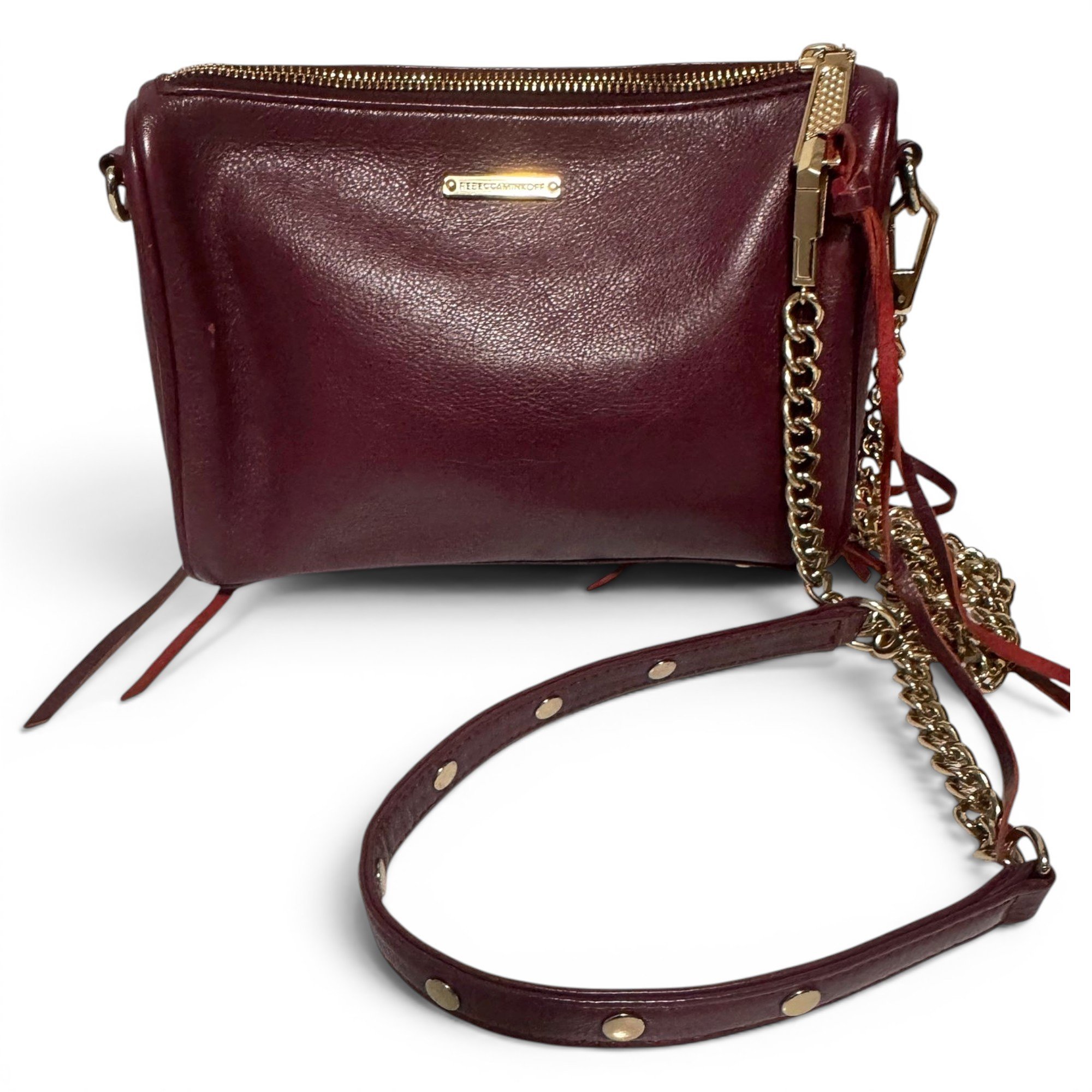 Leather crossbody bag