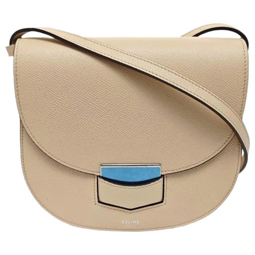 Trotteur leather crossbody bag
