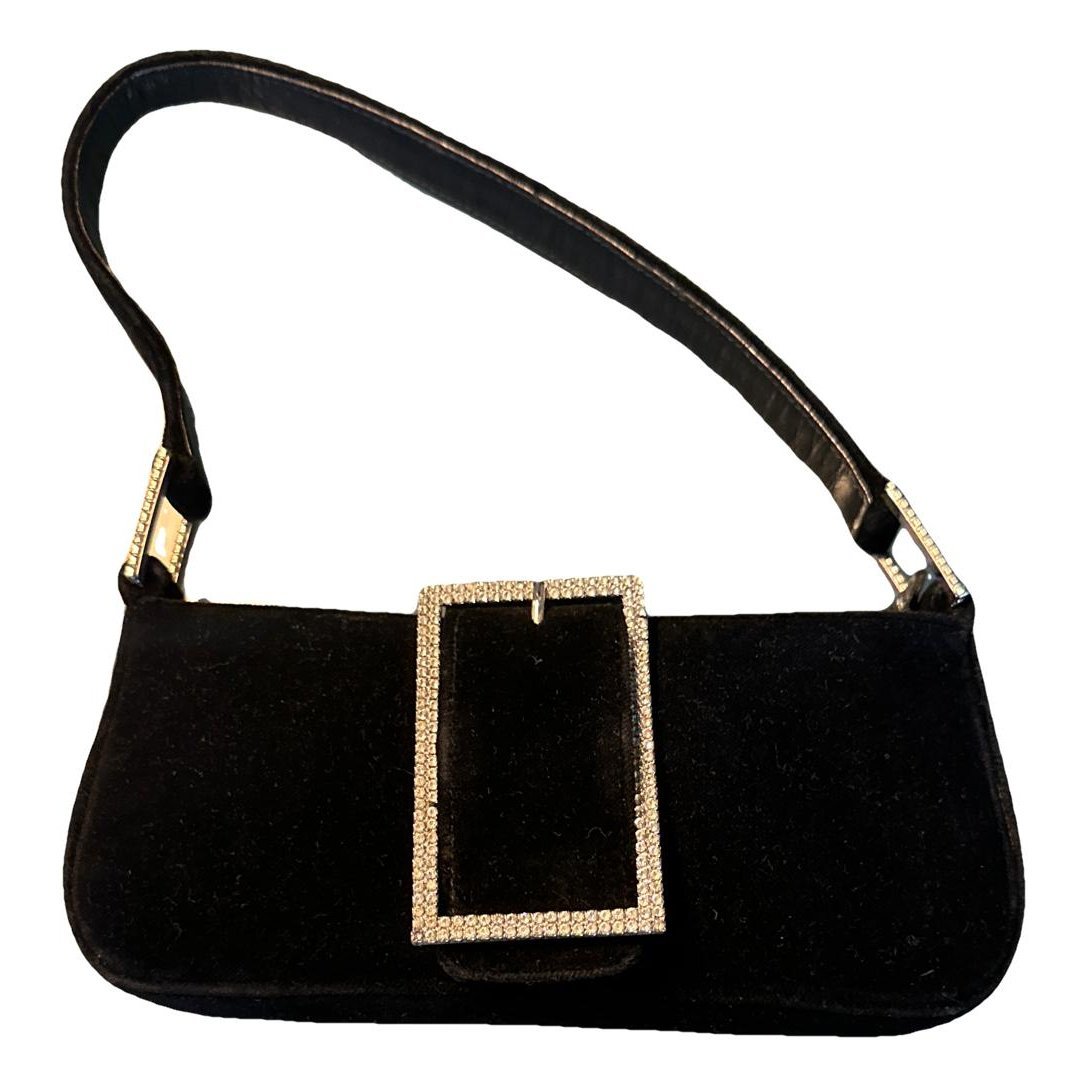 Velvet clutch bag