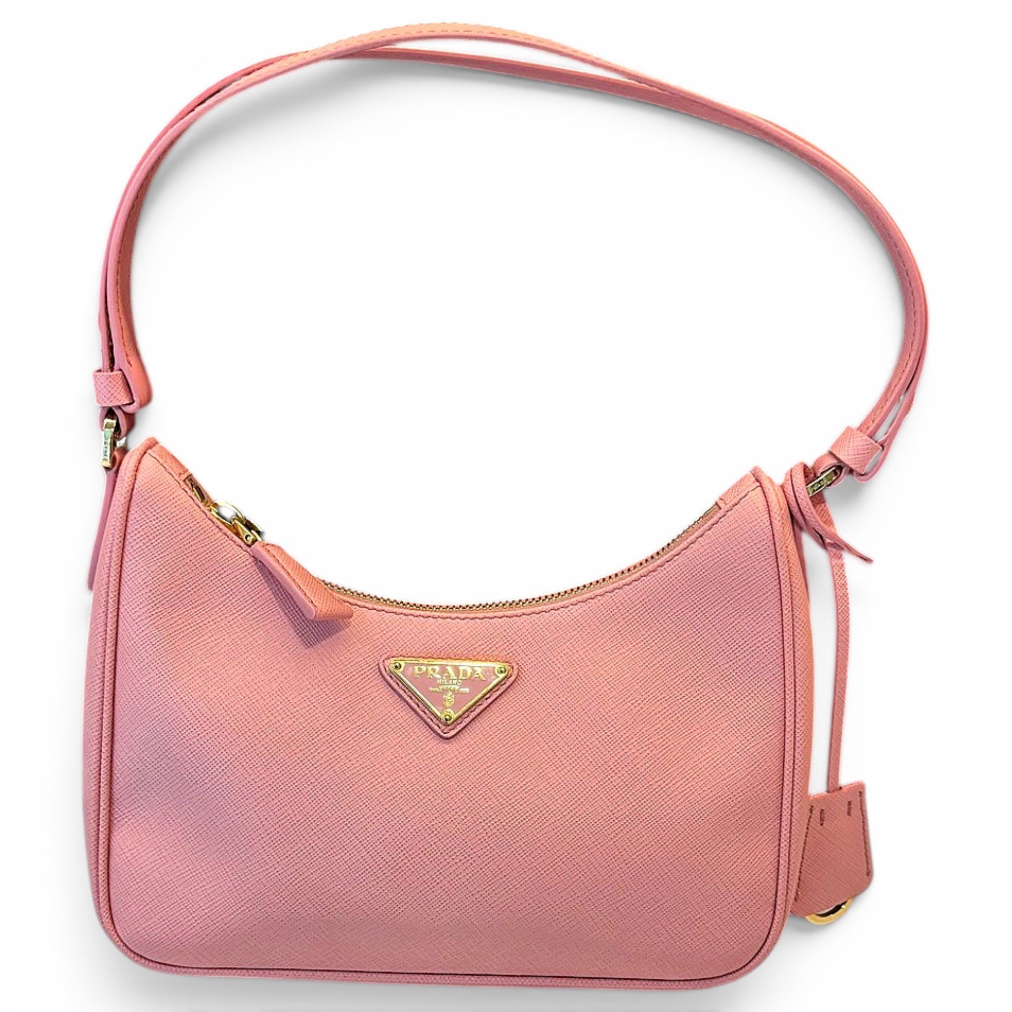 Re-edition leather handbag