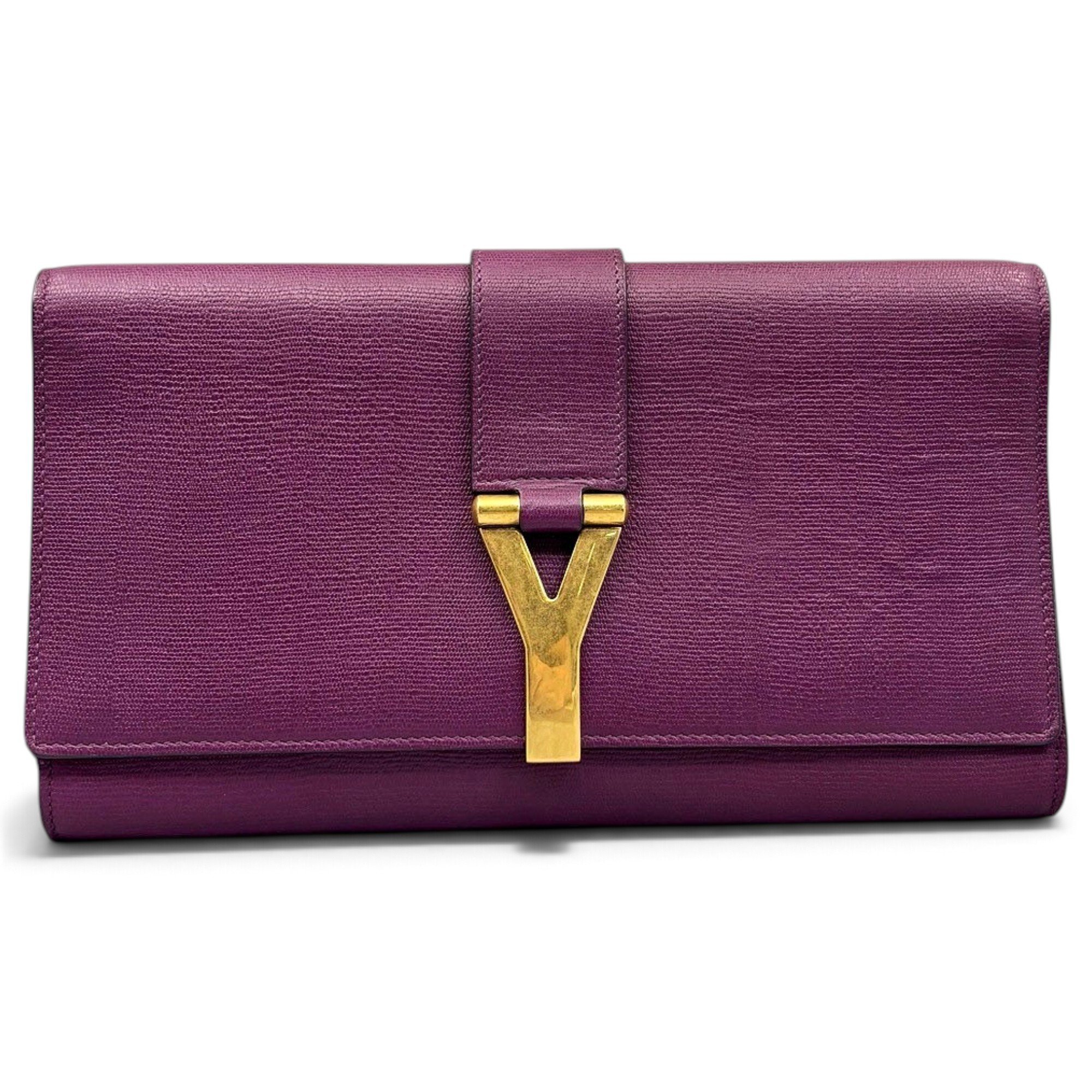 Leather clutch bag