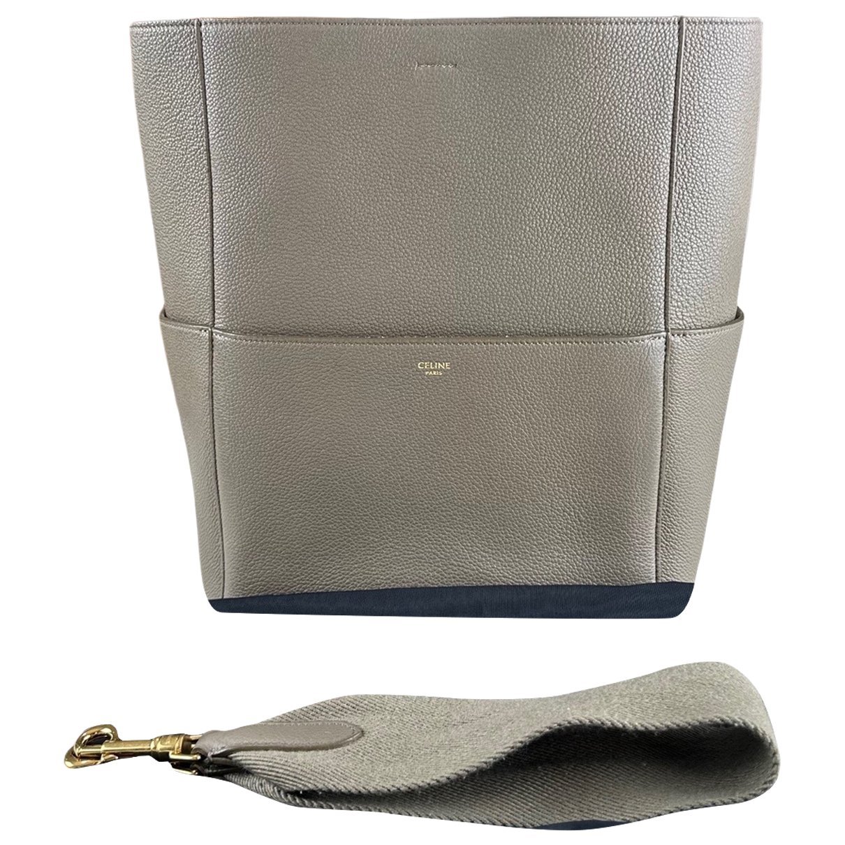 Seau Sangle leather tote
