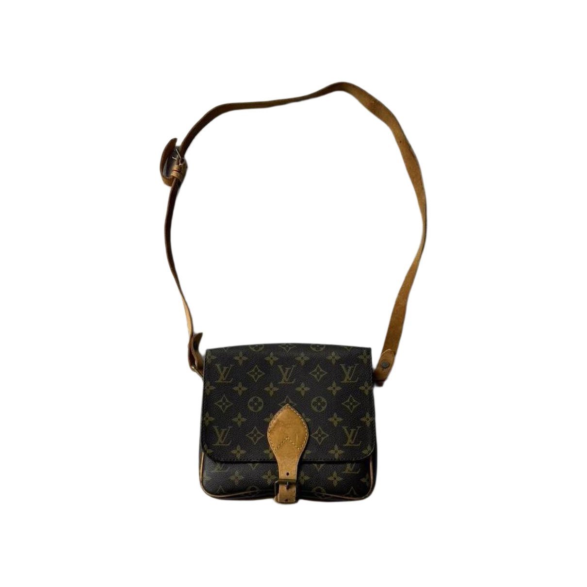 Cartouchière leather crossbody bag