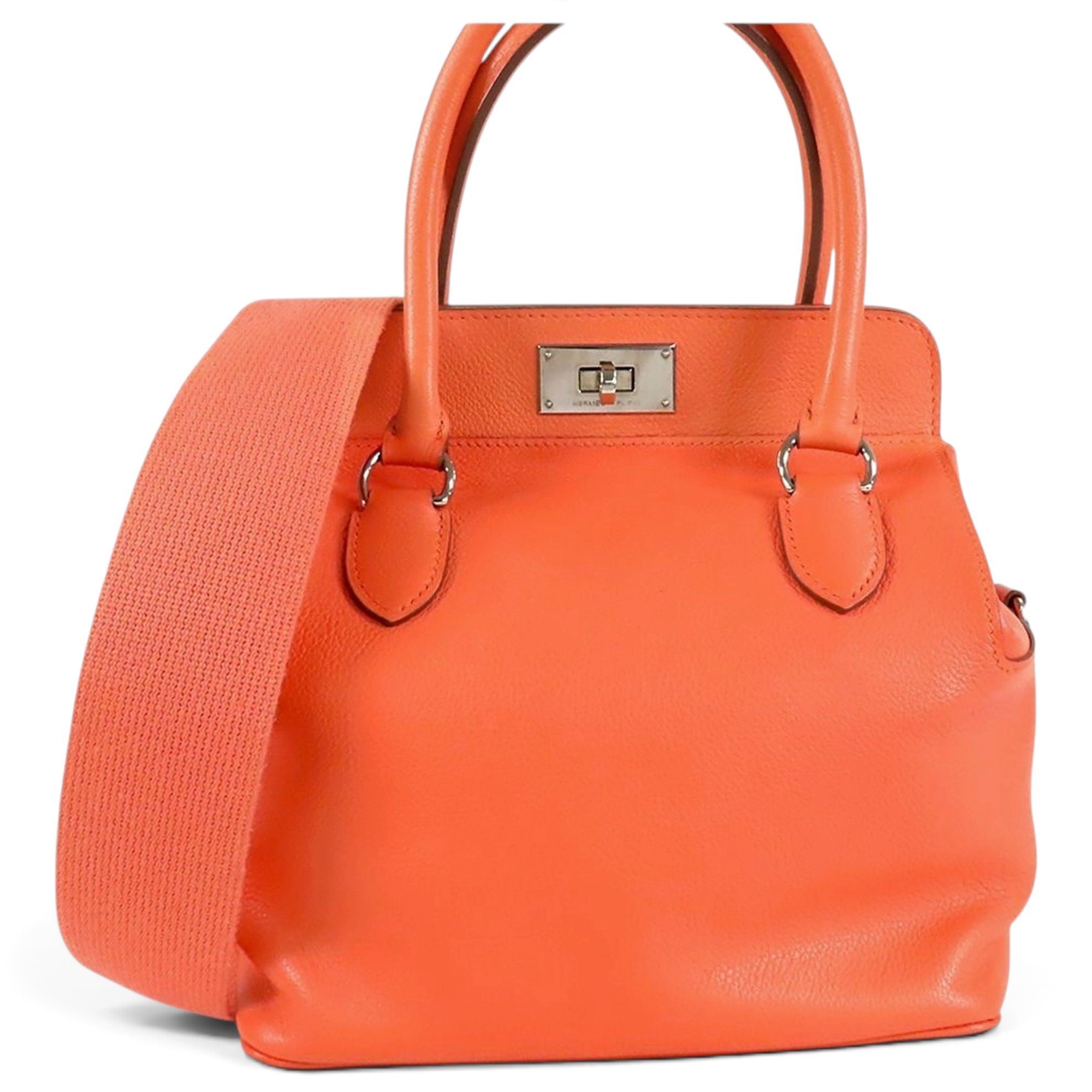 Toolbox leather handbag