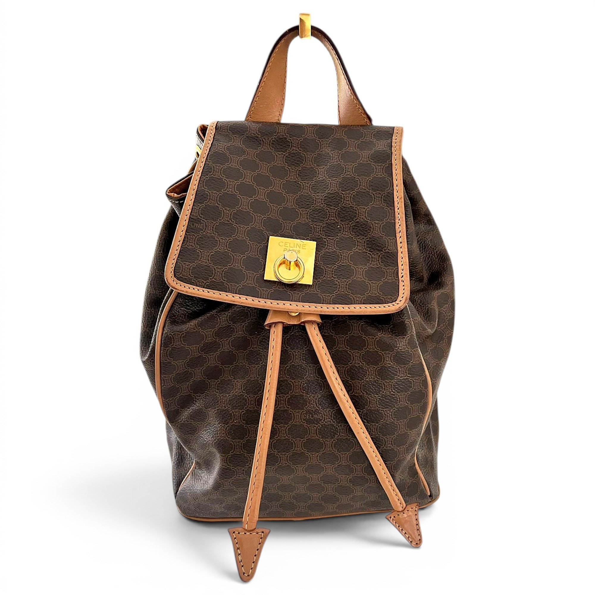 Leather backpack