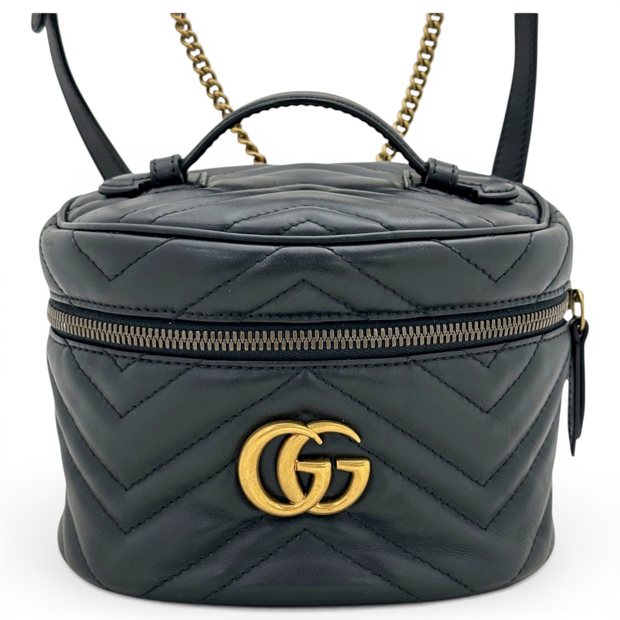 Leather vanity case