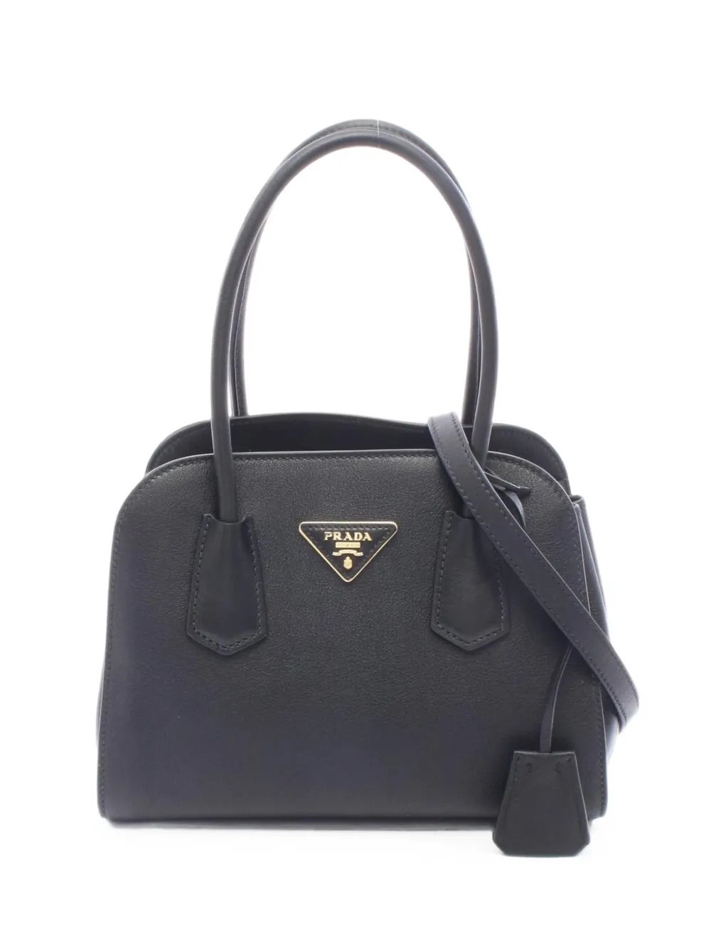 2020s logo-plaque leather tote bag