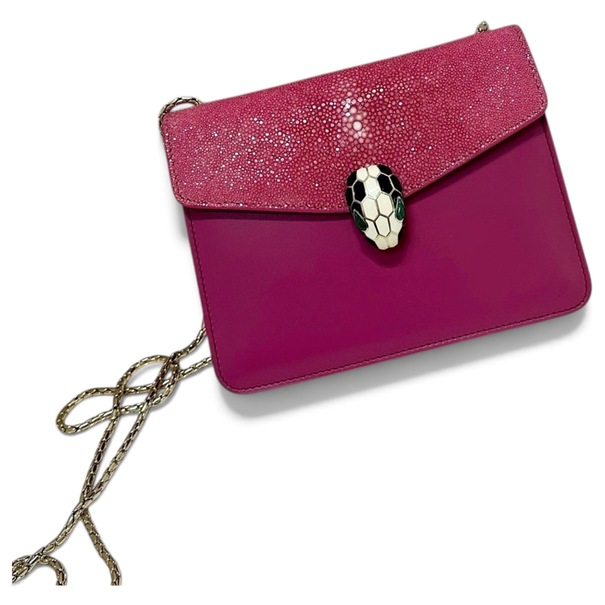 Serpenti leather handbag