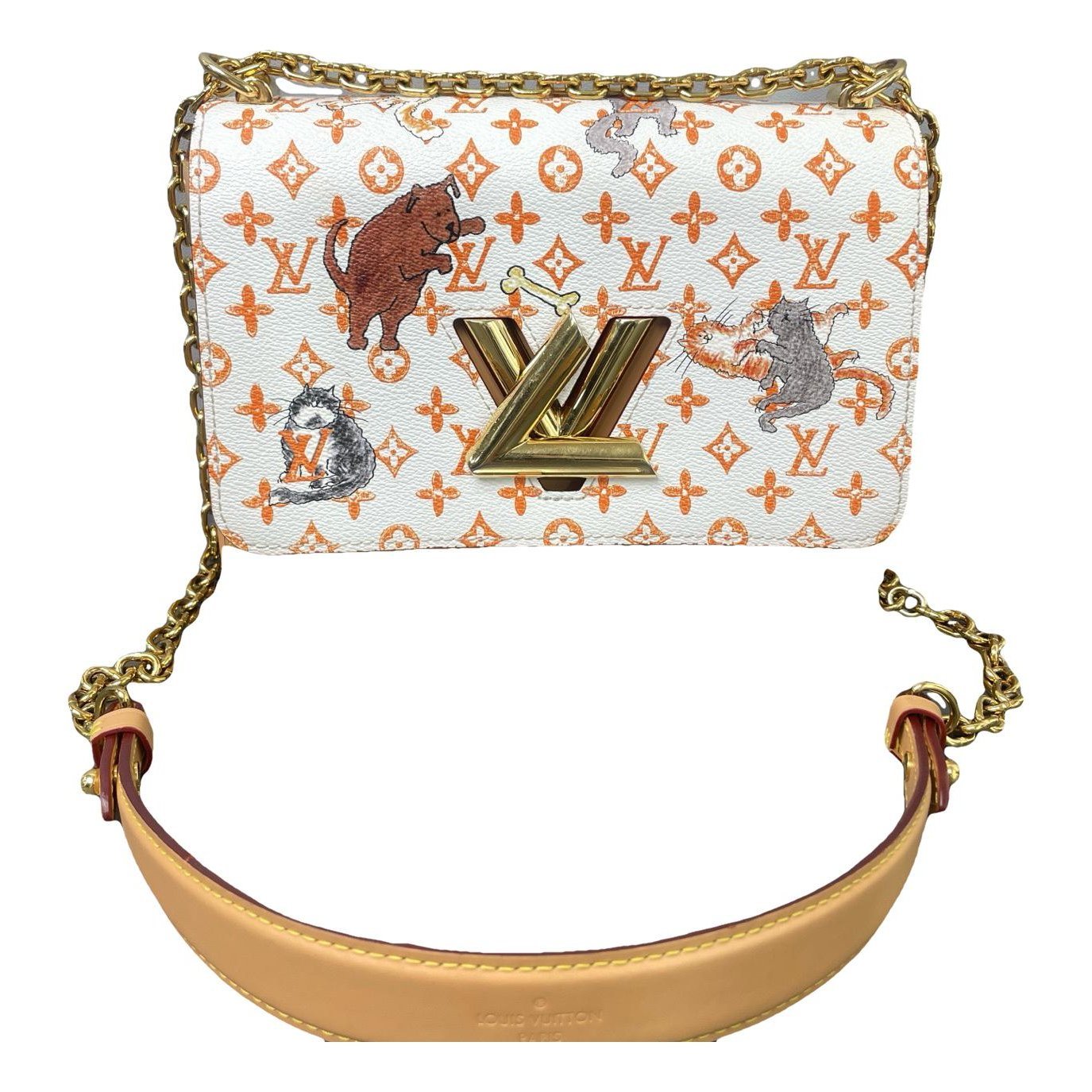 Twist leather handbag