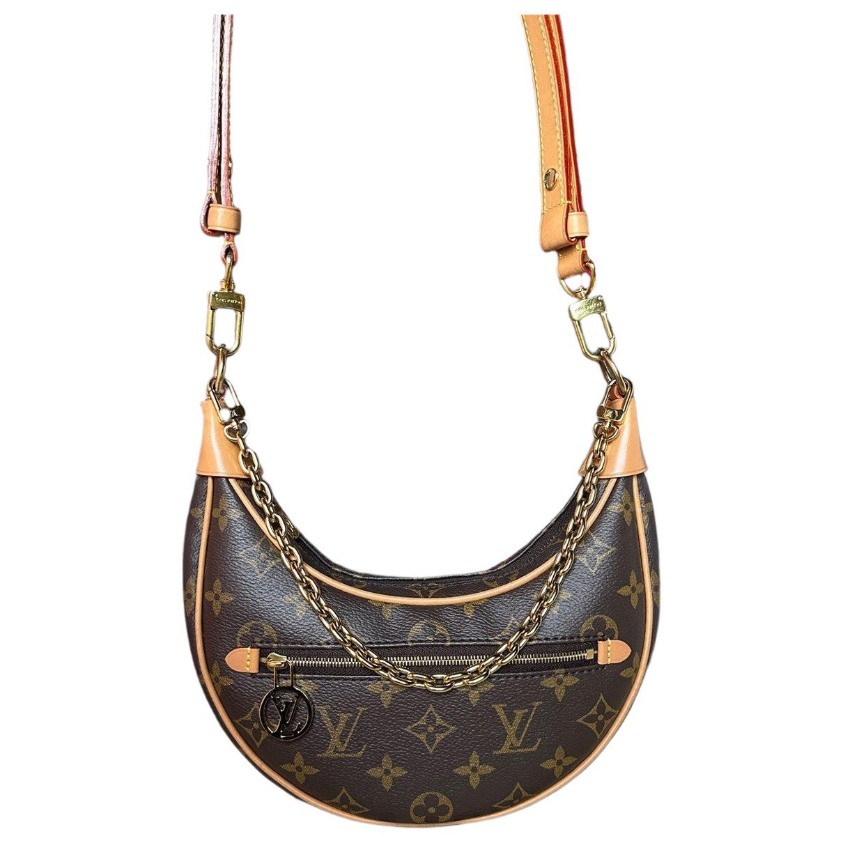 Loop leather handbag