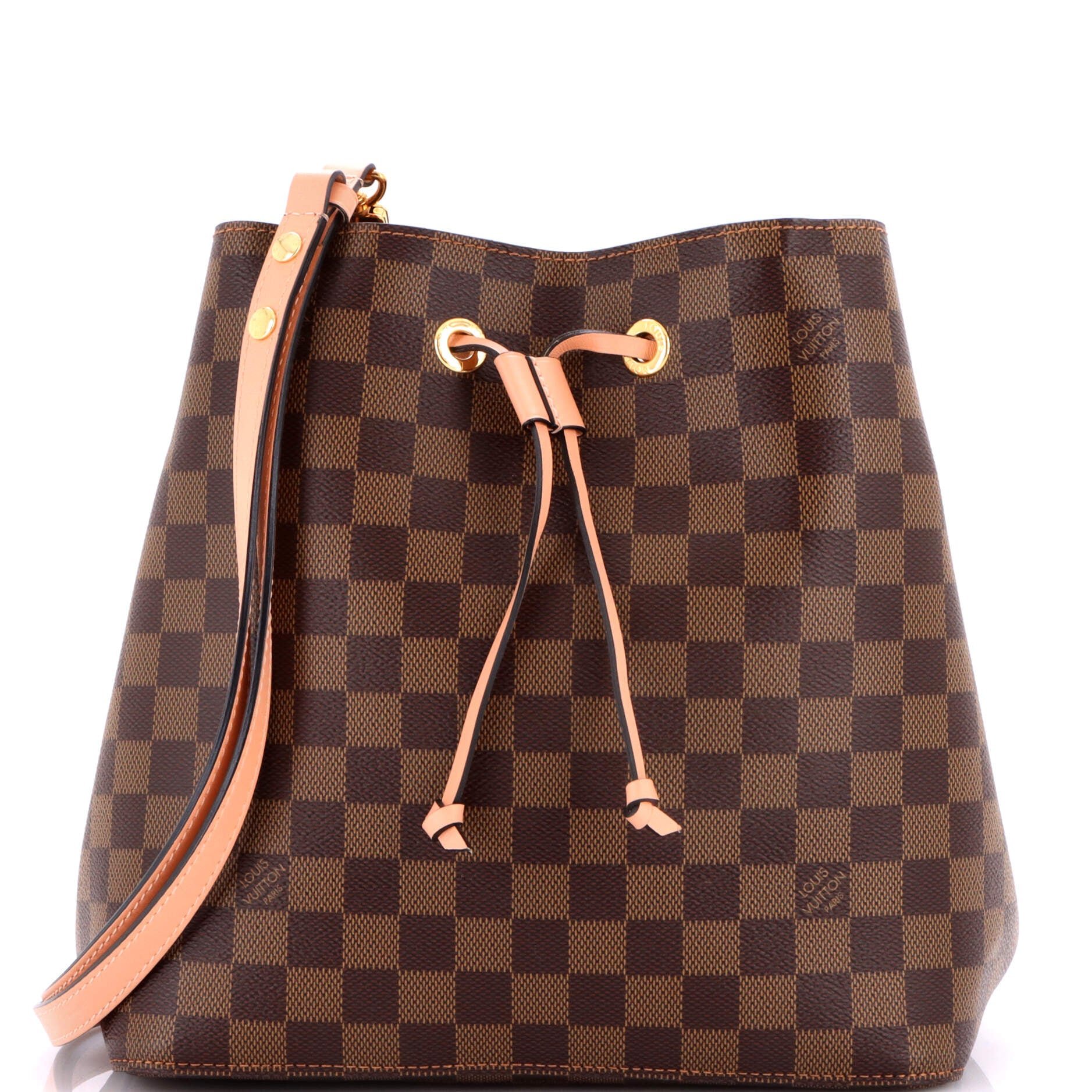 Louis Vuitton NeoNoe Handbag Damier with Leather MM