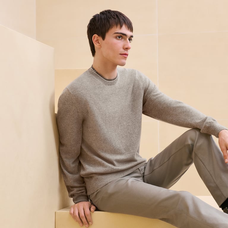Cashmere "Doubles cotes H" crewneck sweater