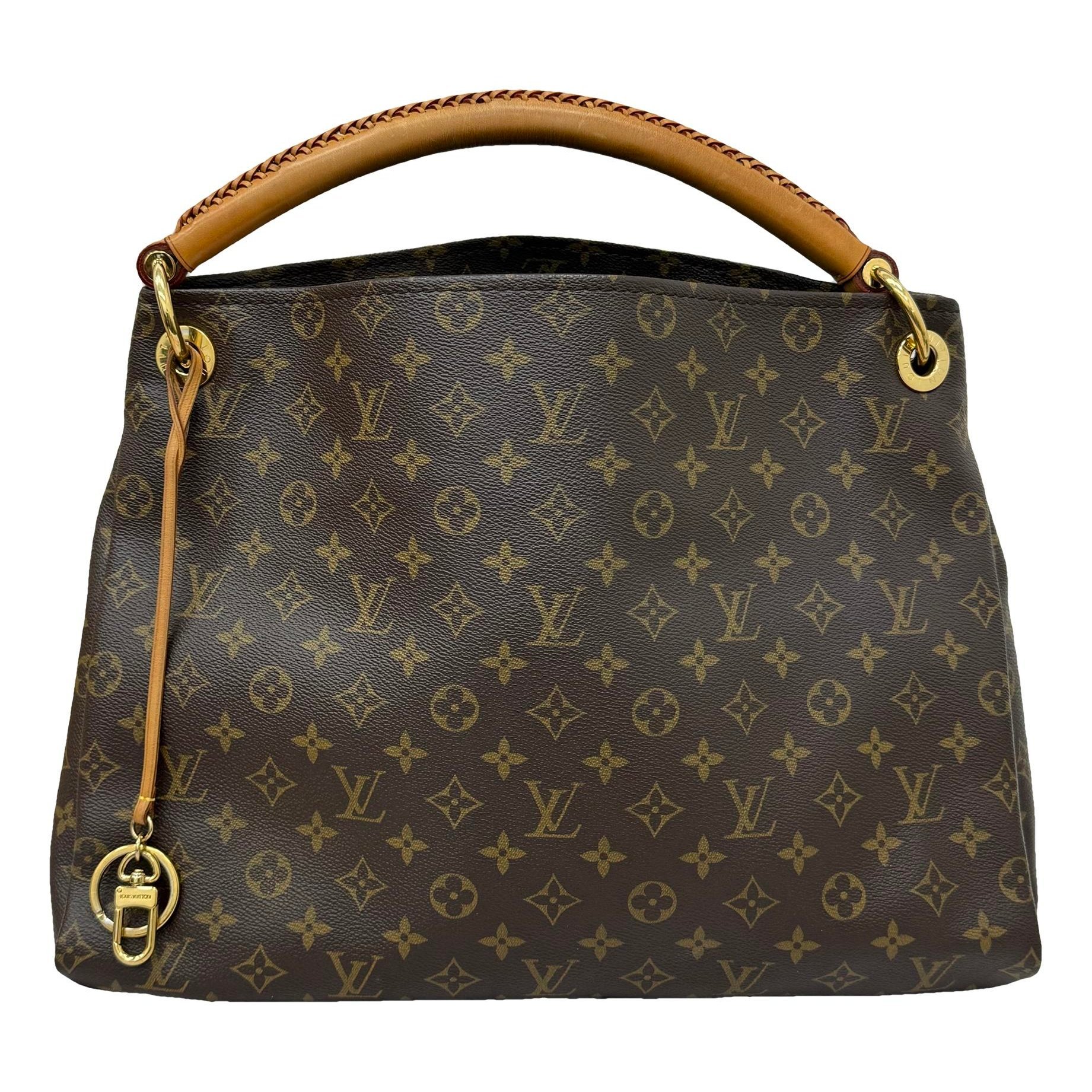 Artsy leather handbag