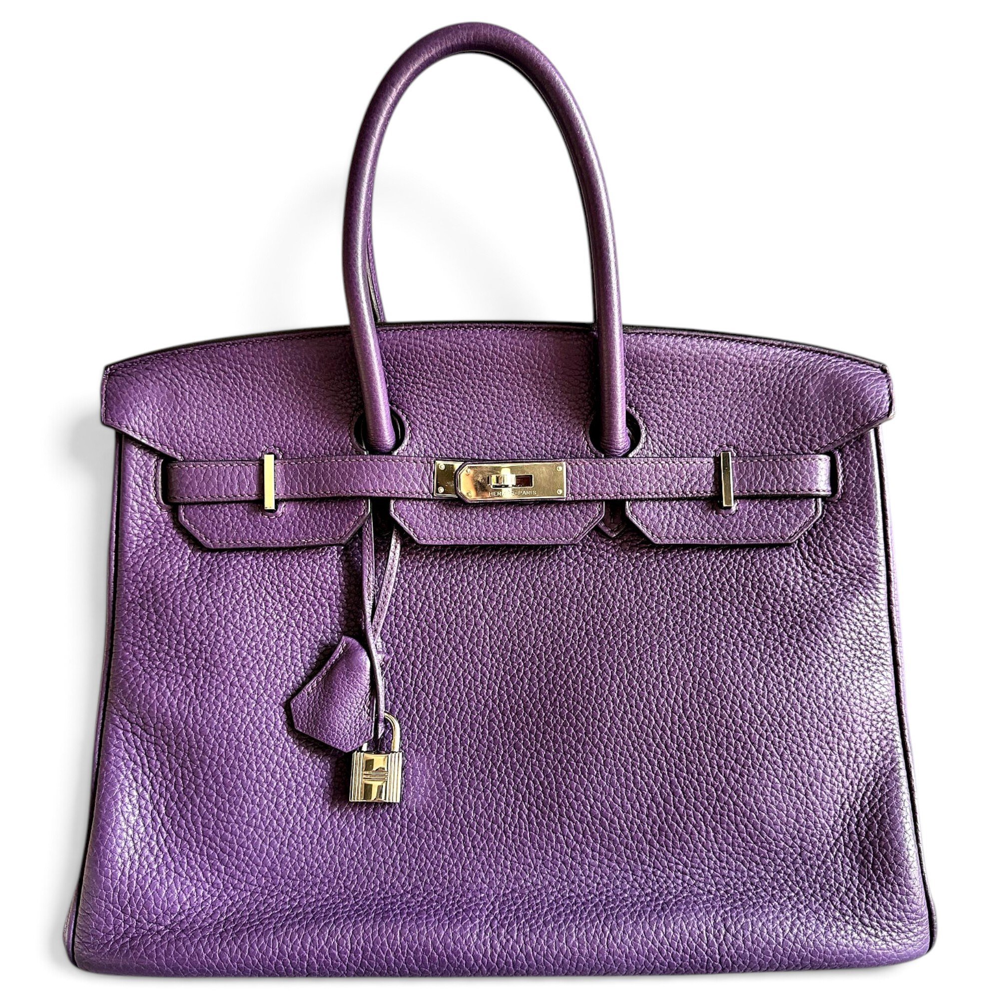 Birkin 35 leather handbag