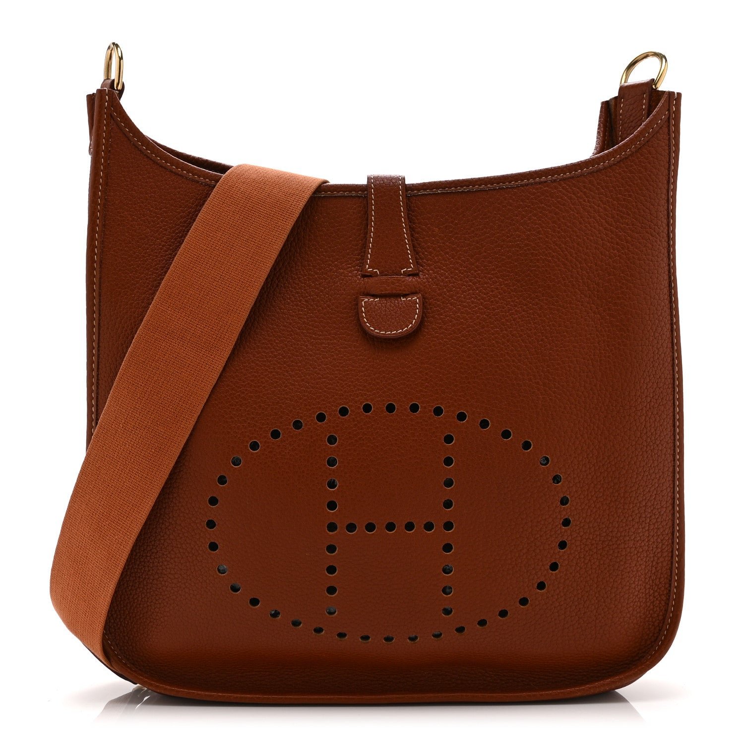 Hermes Taurillon Clemence Evelyne GM Noisette