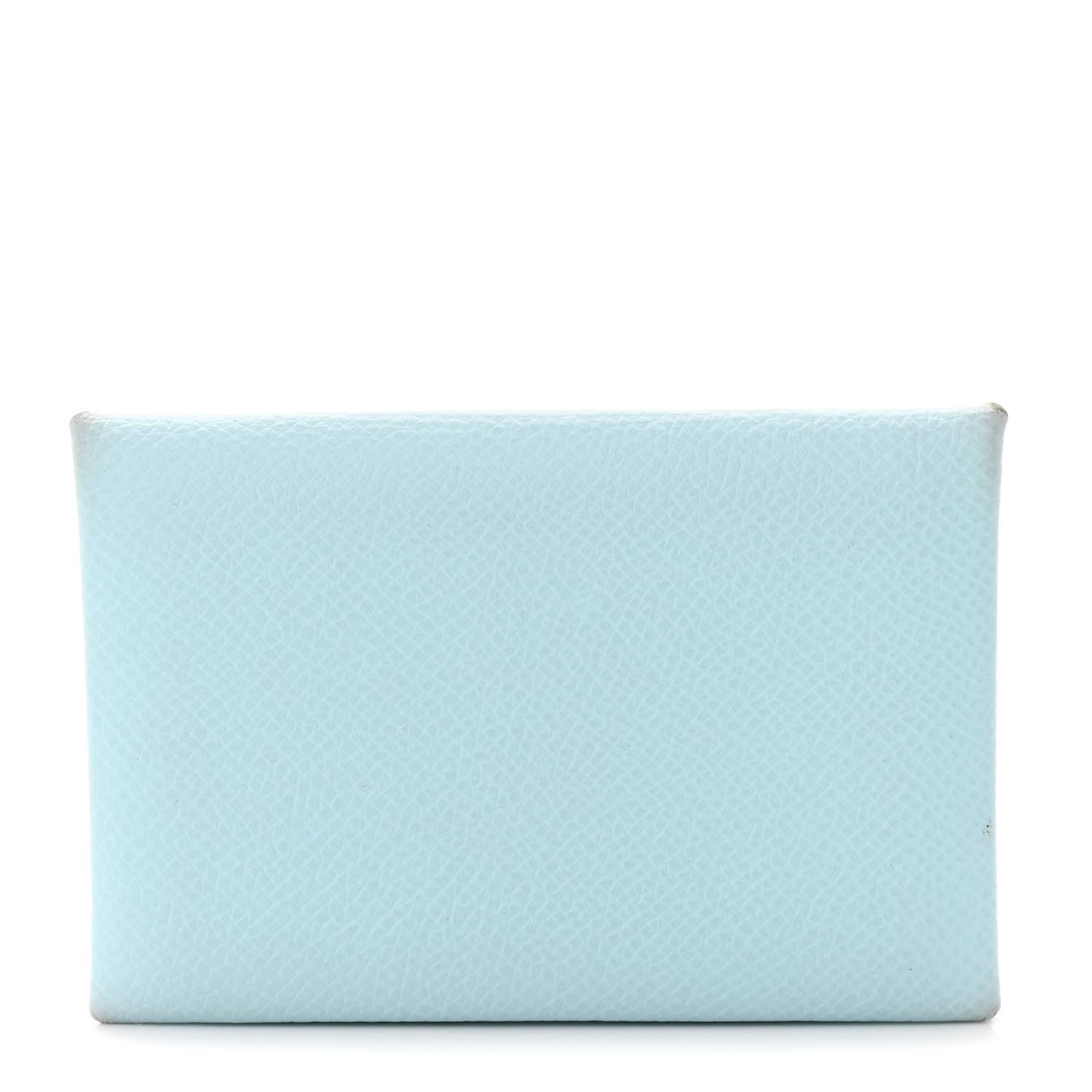 Hermes Epsom Calvi Card Case Bleu Zephyr